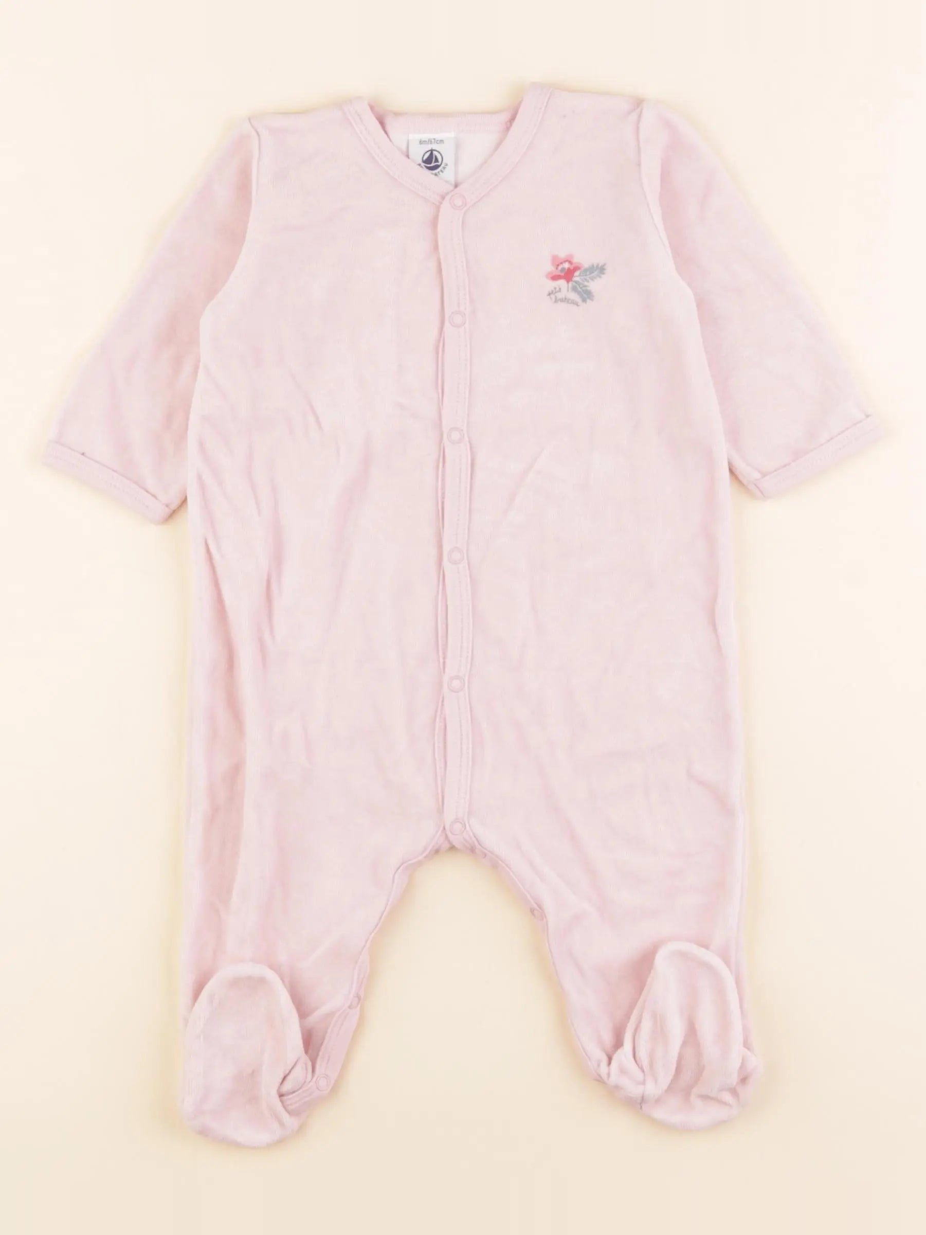 Pyjama velours rose