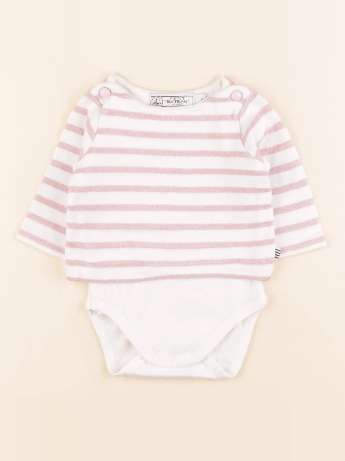 Body tee-shirt blanc, rose