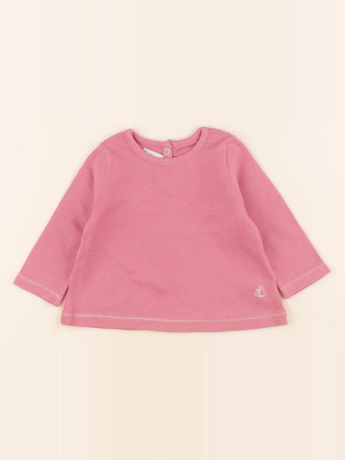 Tee-shirt or, rose