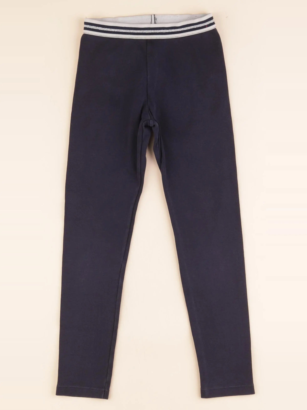 Legging bleu, argent