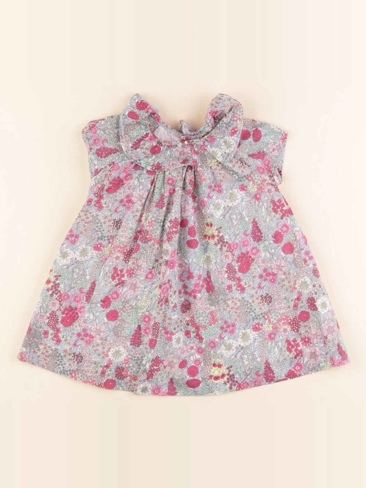 Jacadi - robe liberty multicolore - 12 mois