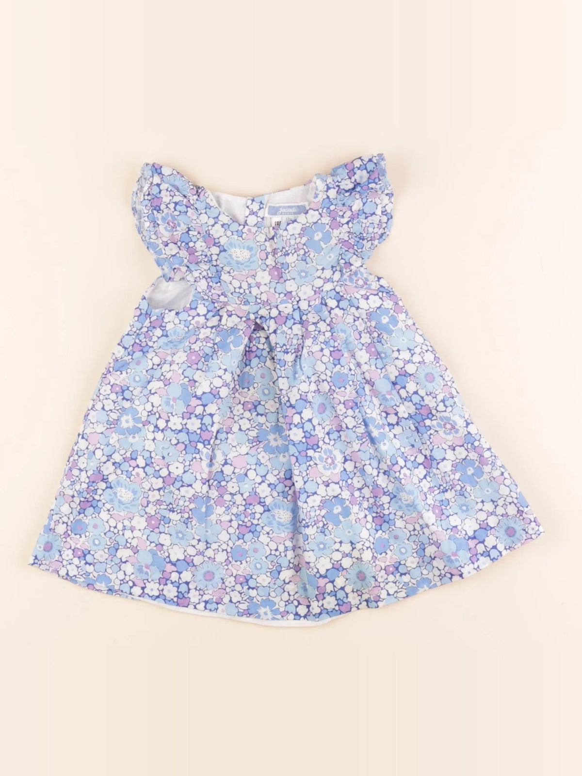 Jacadi - robe liberty bleu - 12 mois