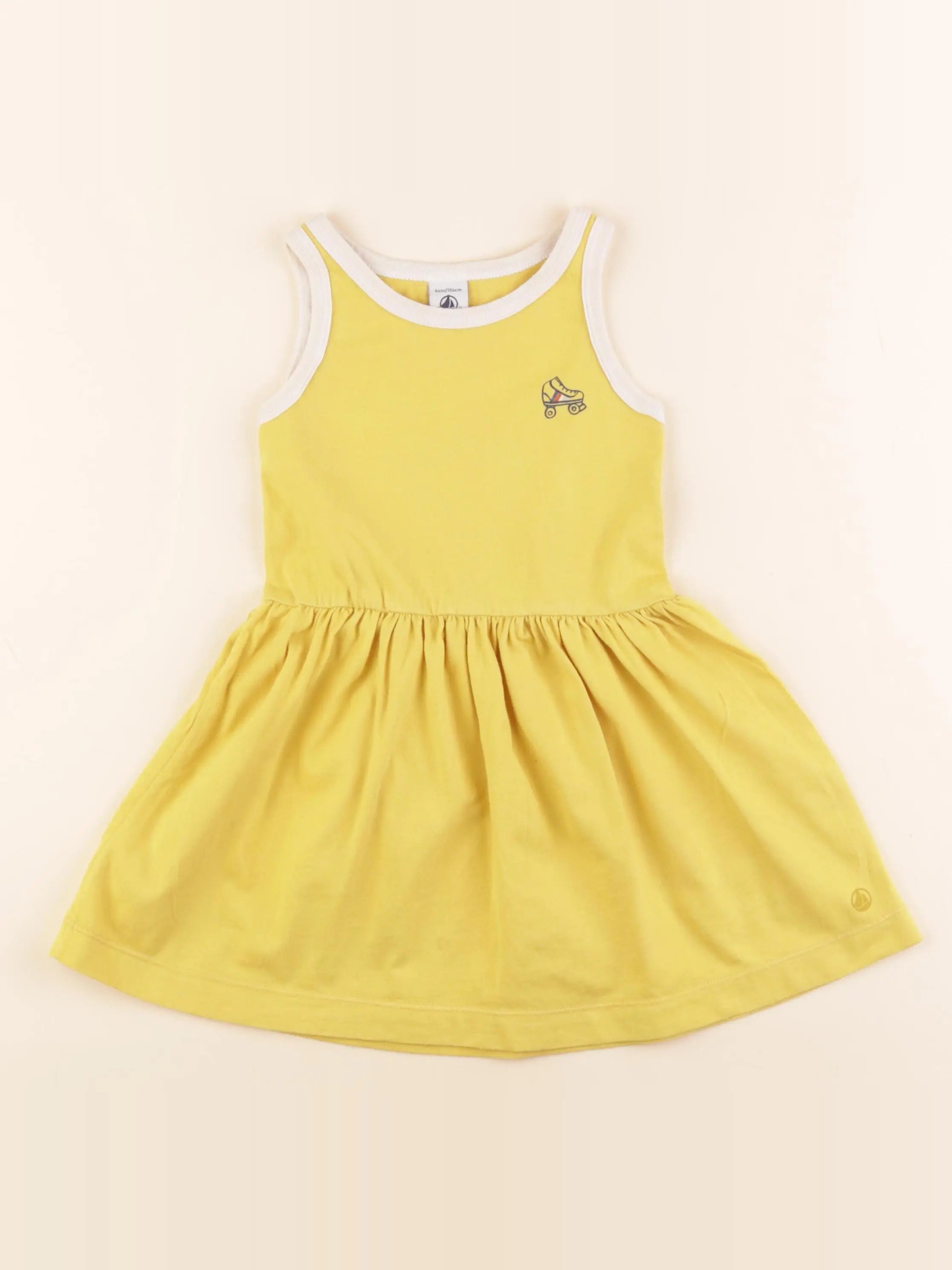Petit Bateau - robe jaune - 4 ans
