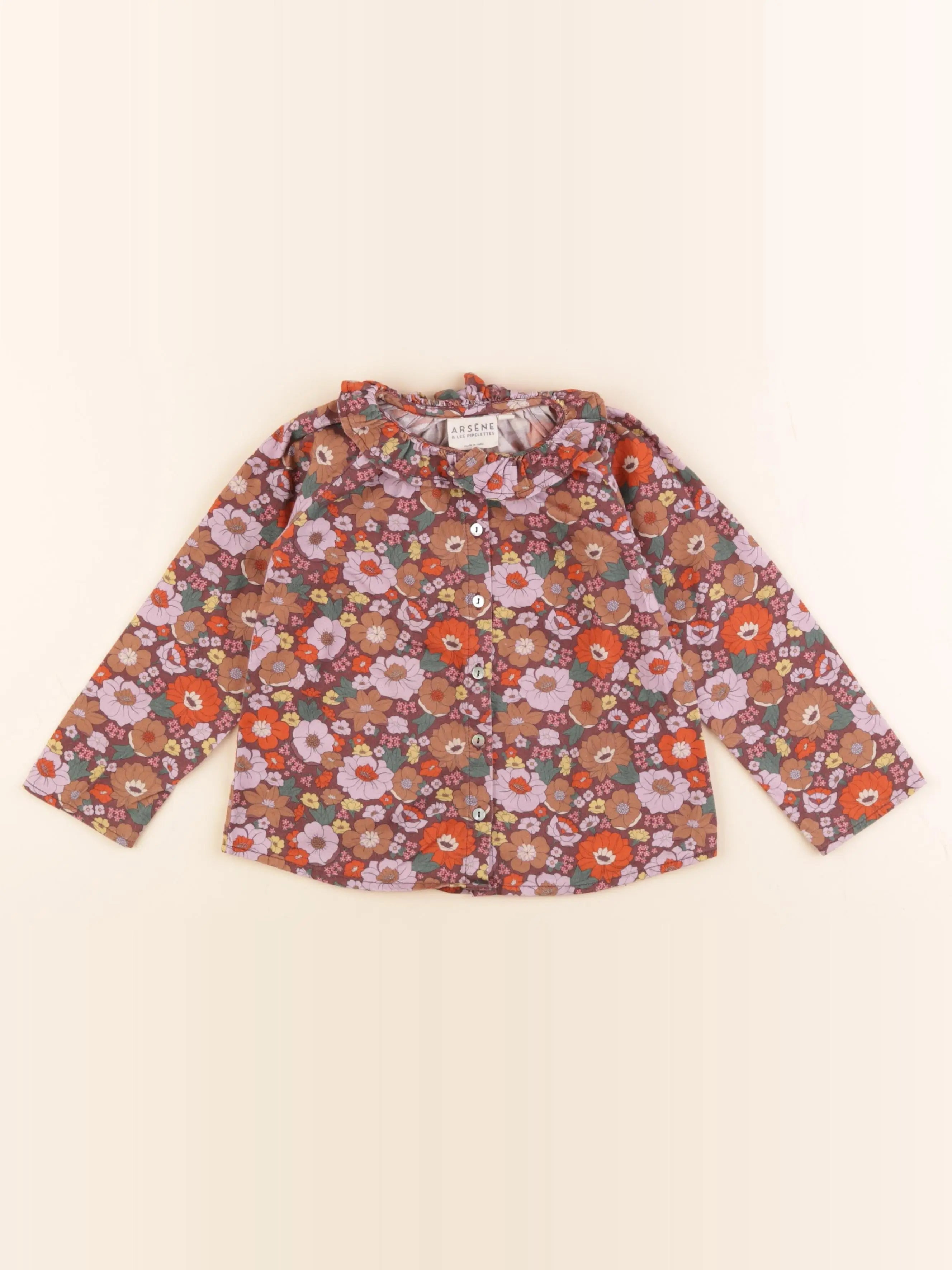 Arsène et les pipelettes - blouse multicolore - 36 mois
