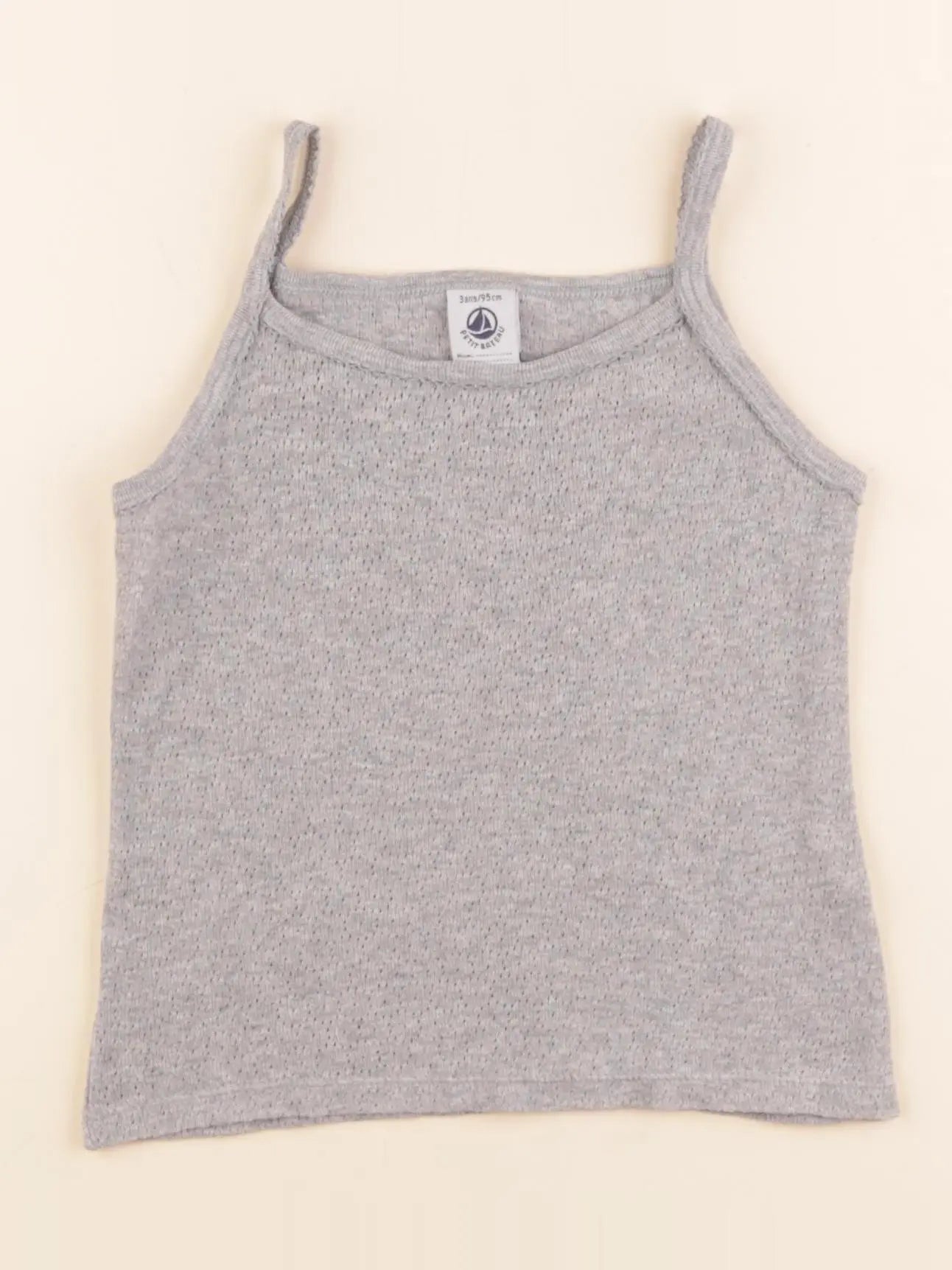 Petit Bateau - maillot de corps gris - 3 ans