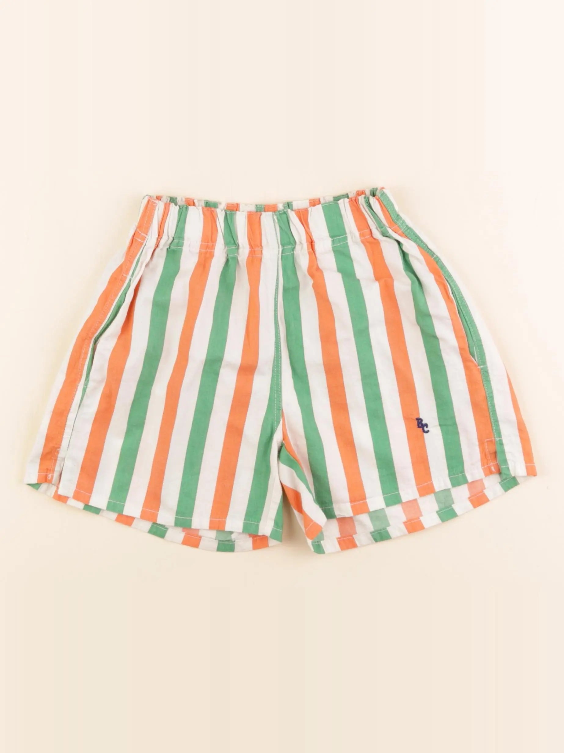 Bobo Choses - short vert, orange - 2/3 ans