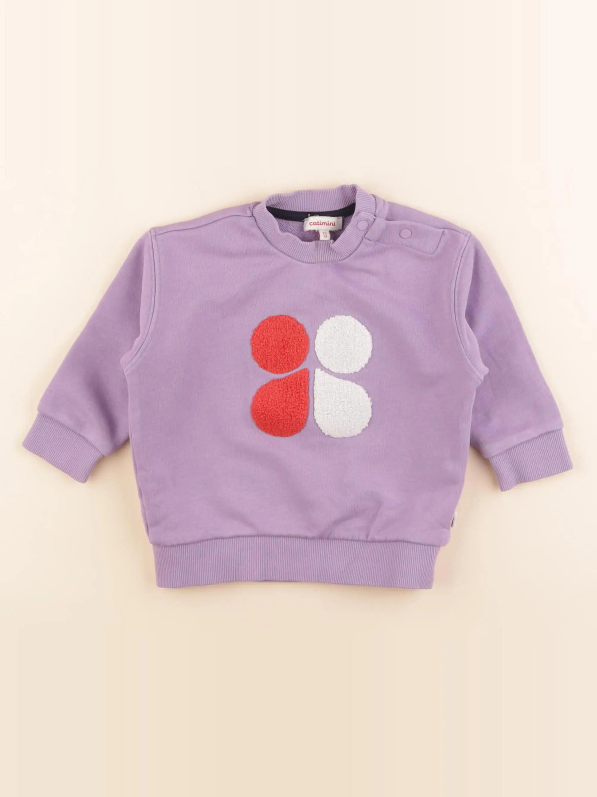Catimini - sweat violet - 12 mois