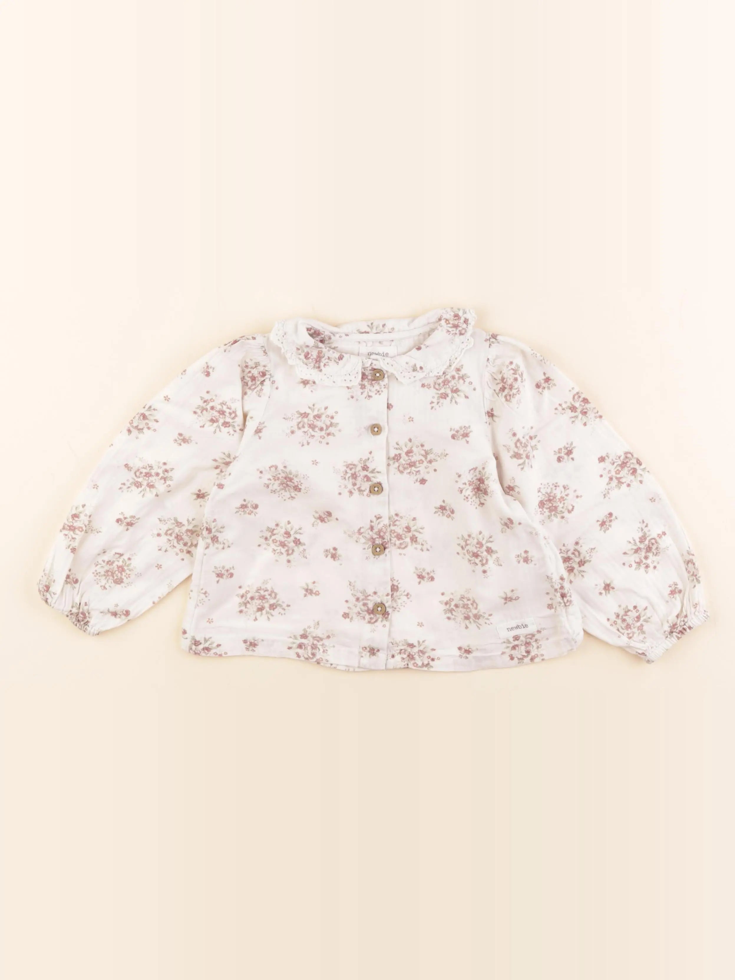Newbie - blouse rose - 12/18 mois