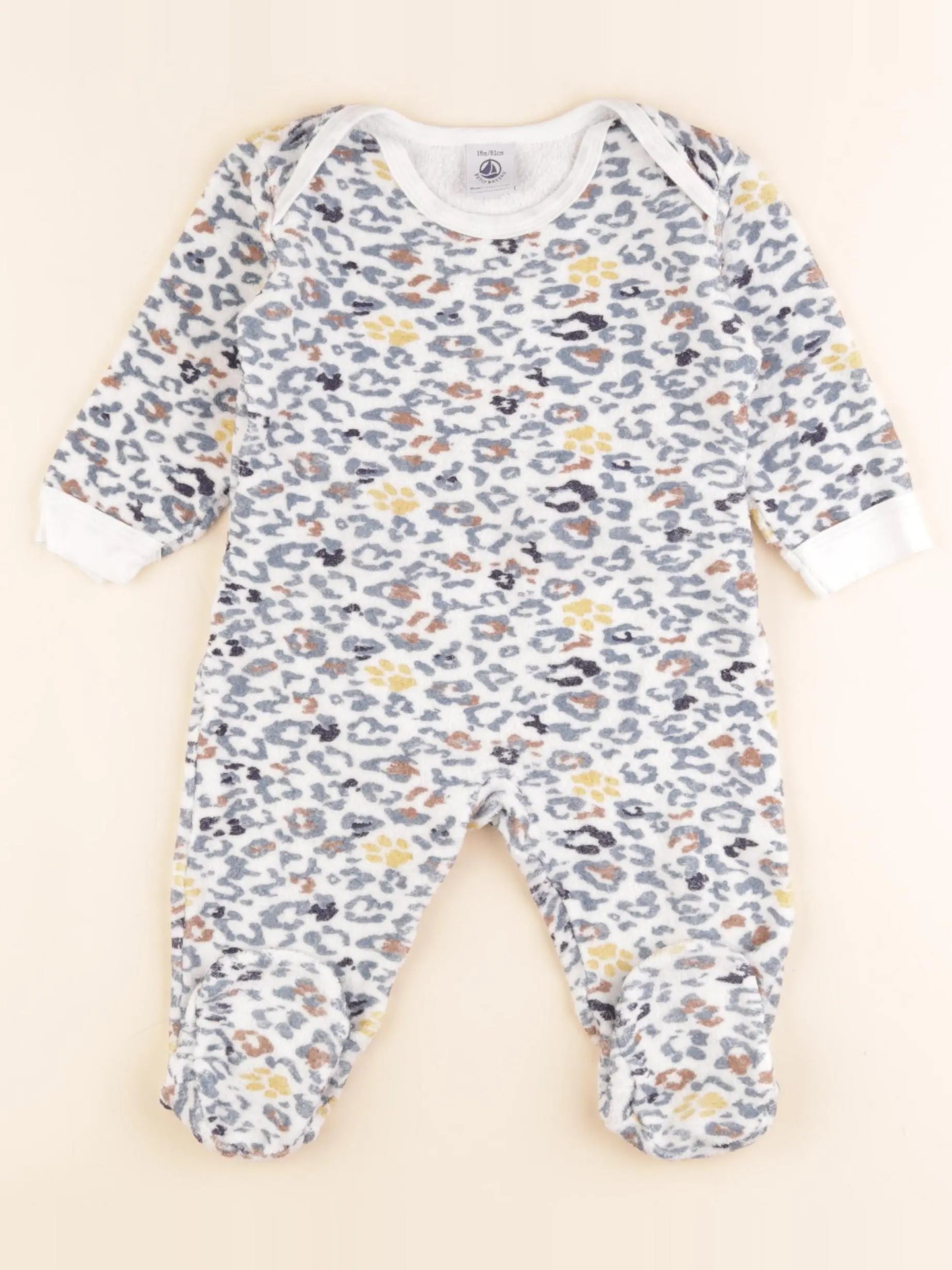 Pyjama velours multicolore