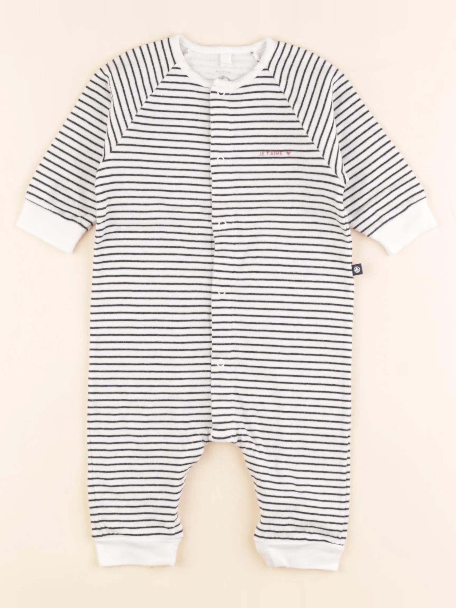 Pyjama coton bleu, blanc