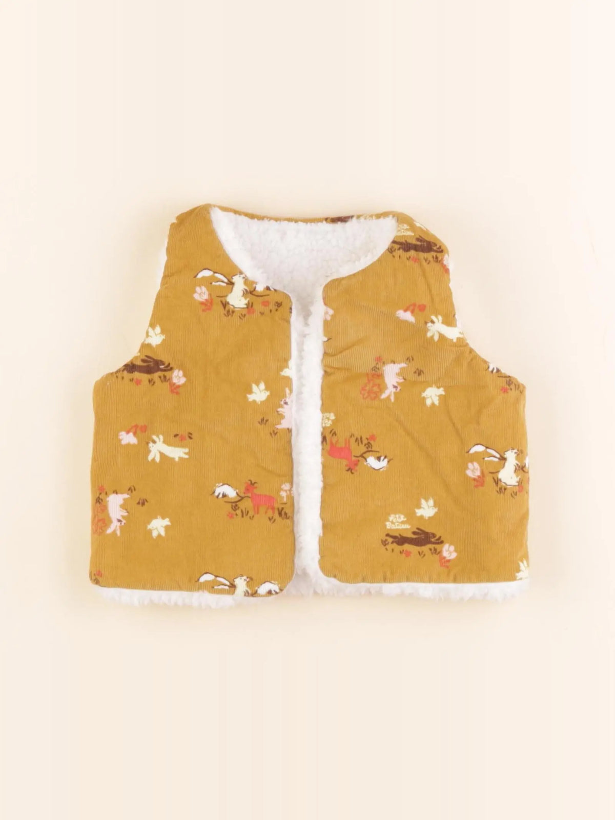 Gilet réversible jaune