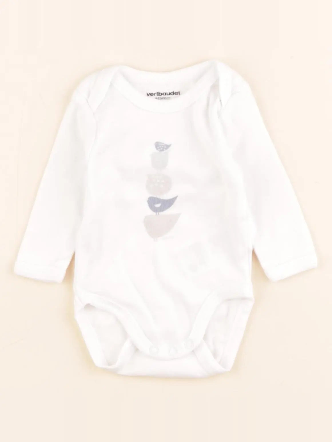 Vertbaudet - body blanc - 1 mois