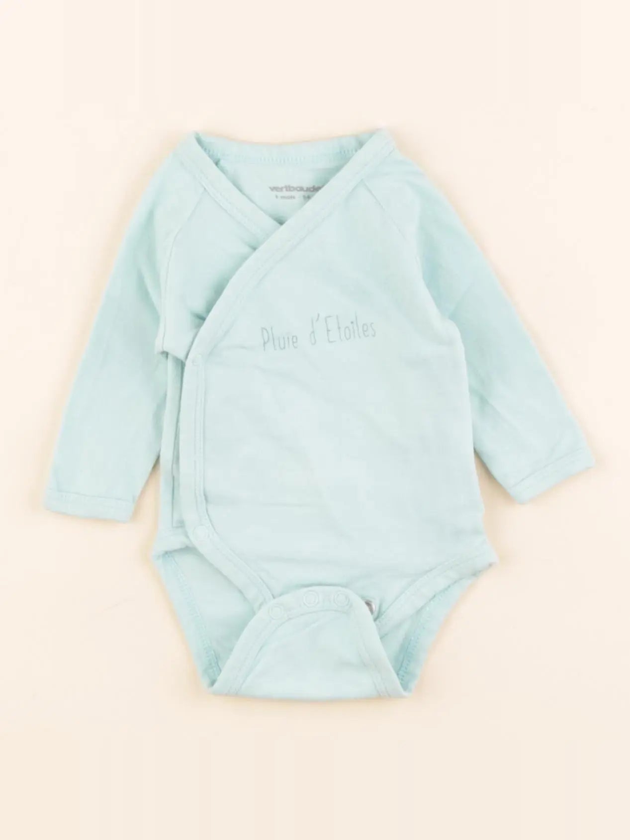 Vertbaudet - body vert - 1 mois