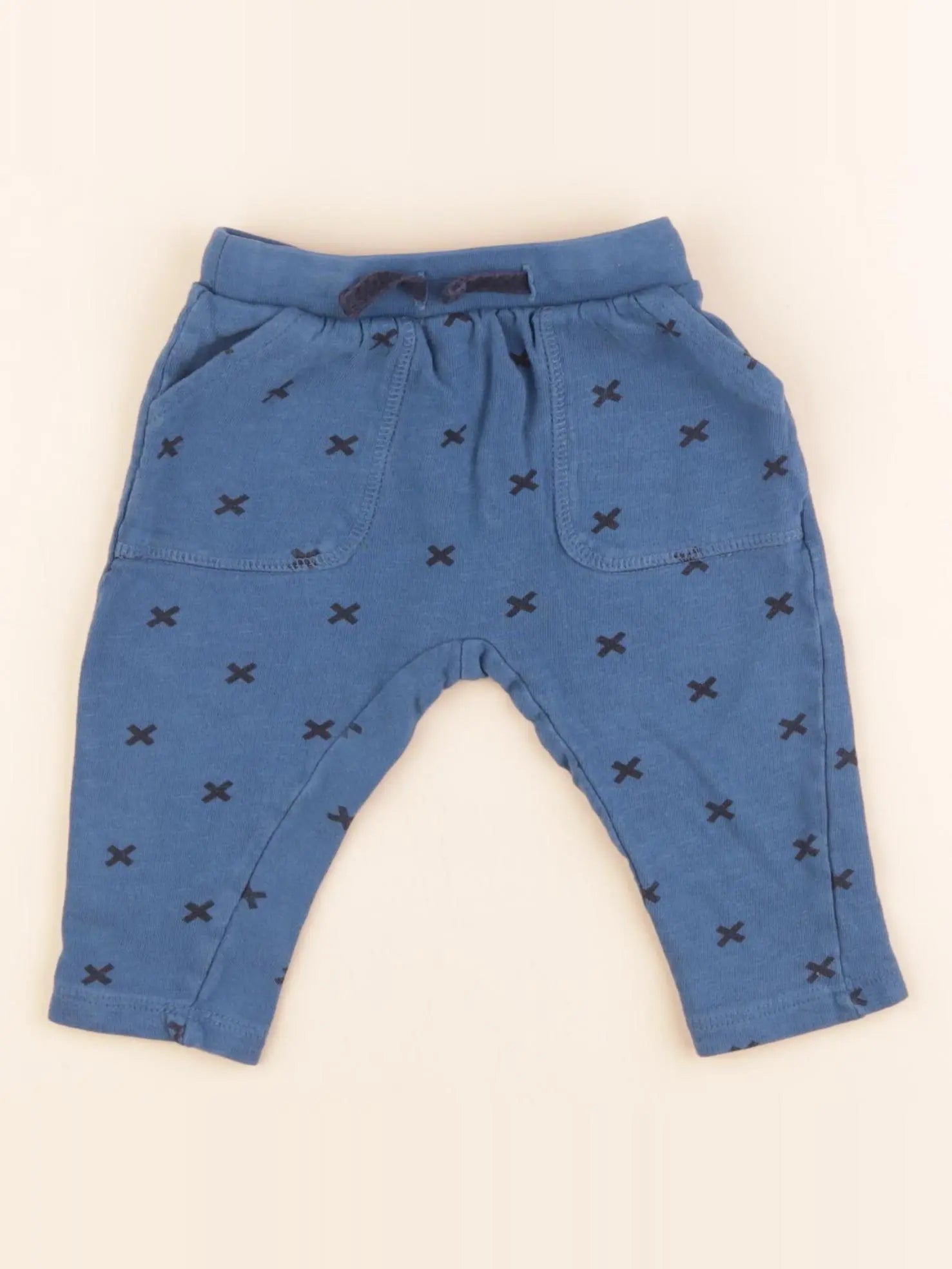 Vertbaudet - jogging bleu - 6 mois