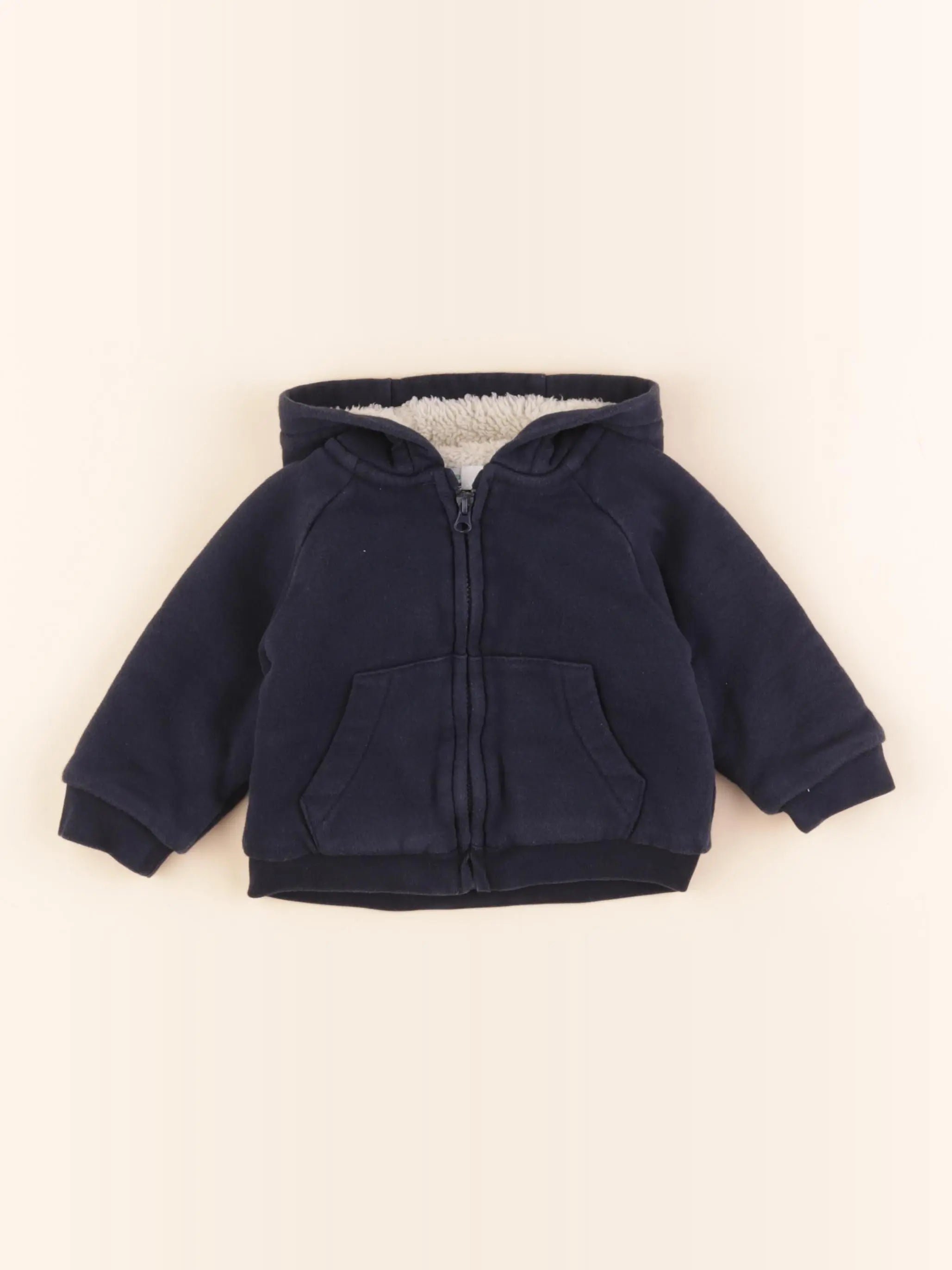 Vertbaudet - sweat bleu - 9 mois