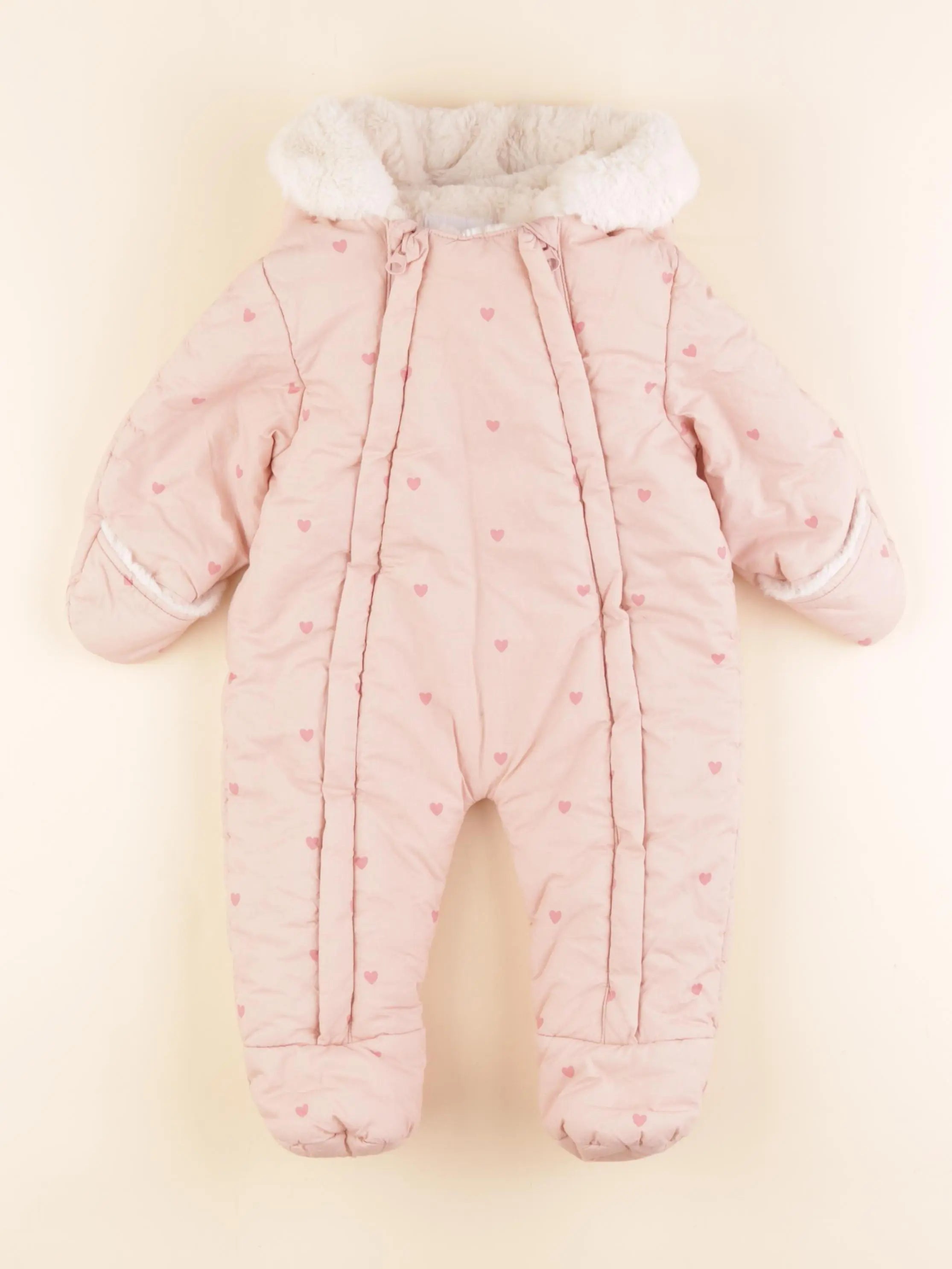 Vertbaudet - combi-pilote rose - 6 mois