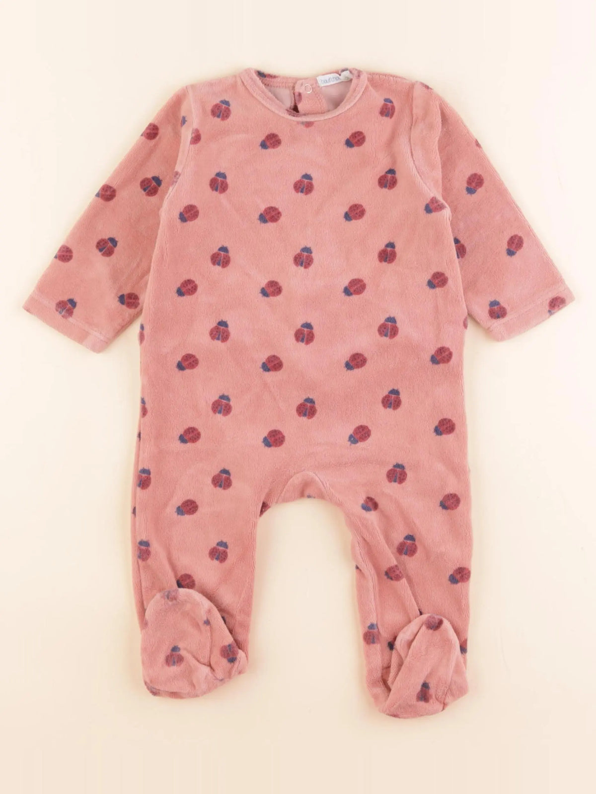 Boutchou - pyjama velours rose - 9 mois