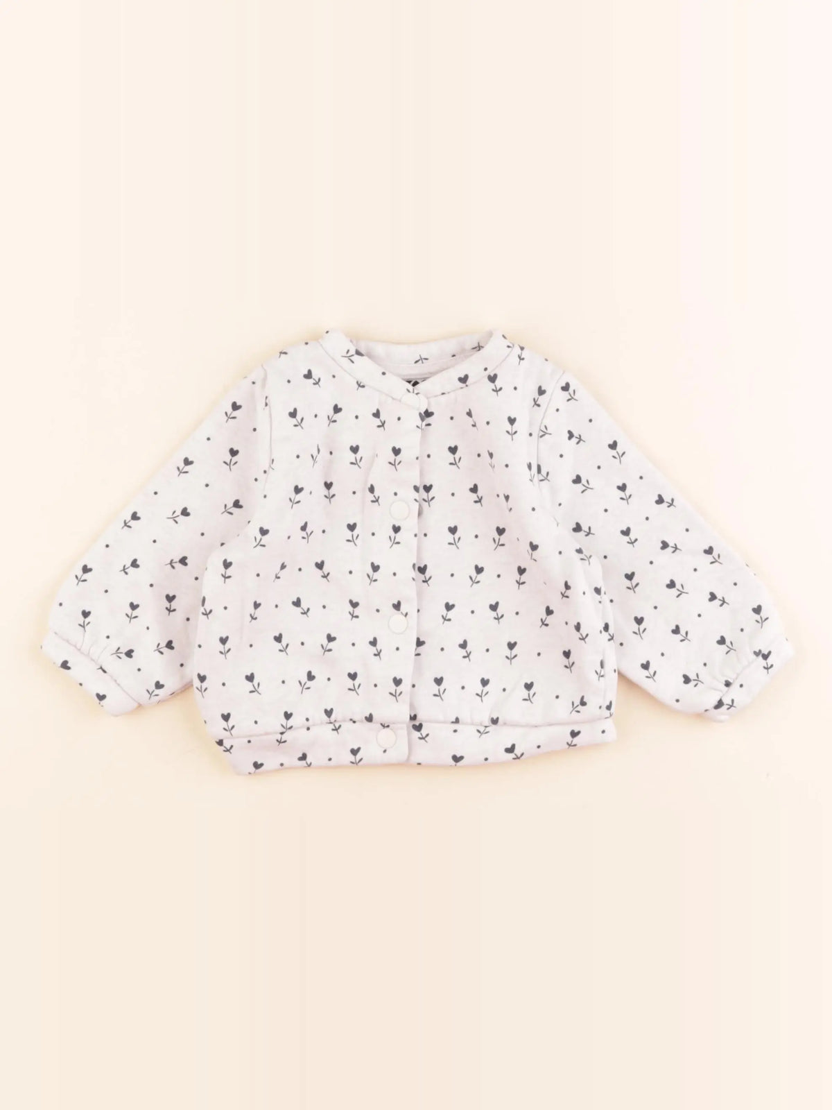 Tape à l'oeil - sweat blanc, bleu - 9 mois