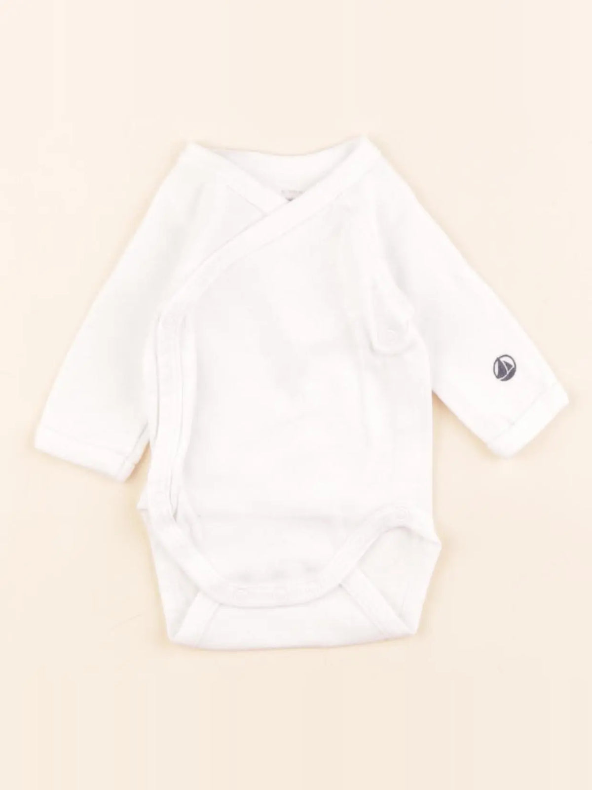 Petit Bateau - body blanc - 0 mois