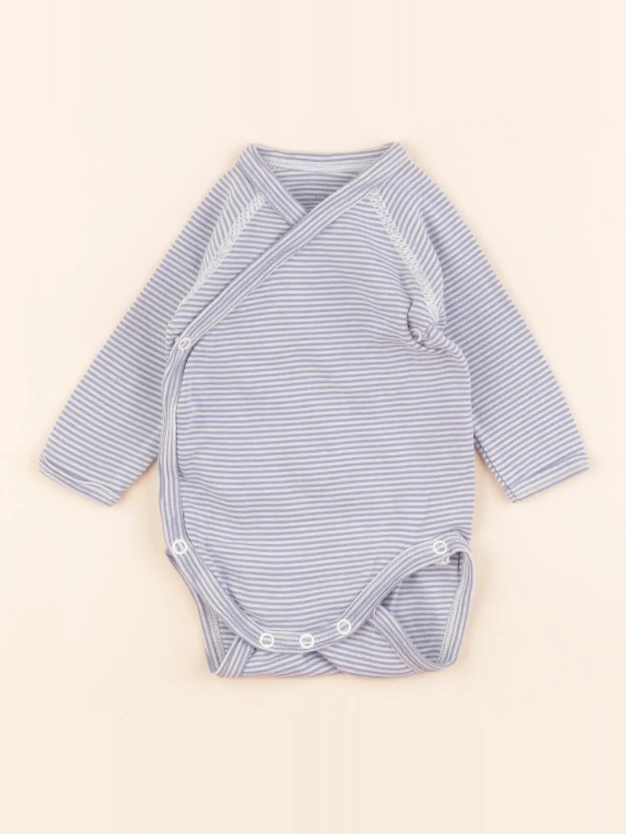 Petit Bateau - body bleu - 1 mois