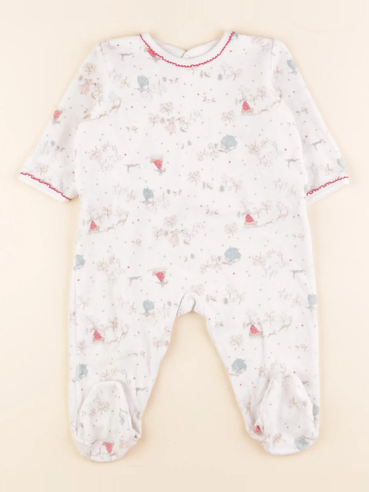 Pyjama velours blanc