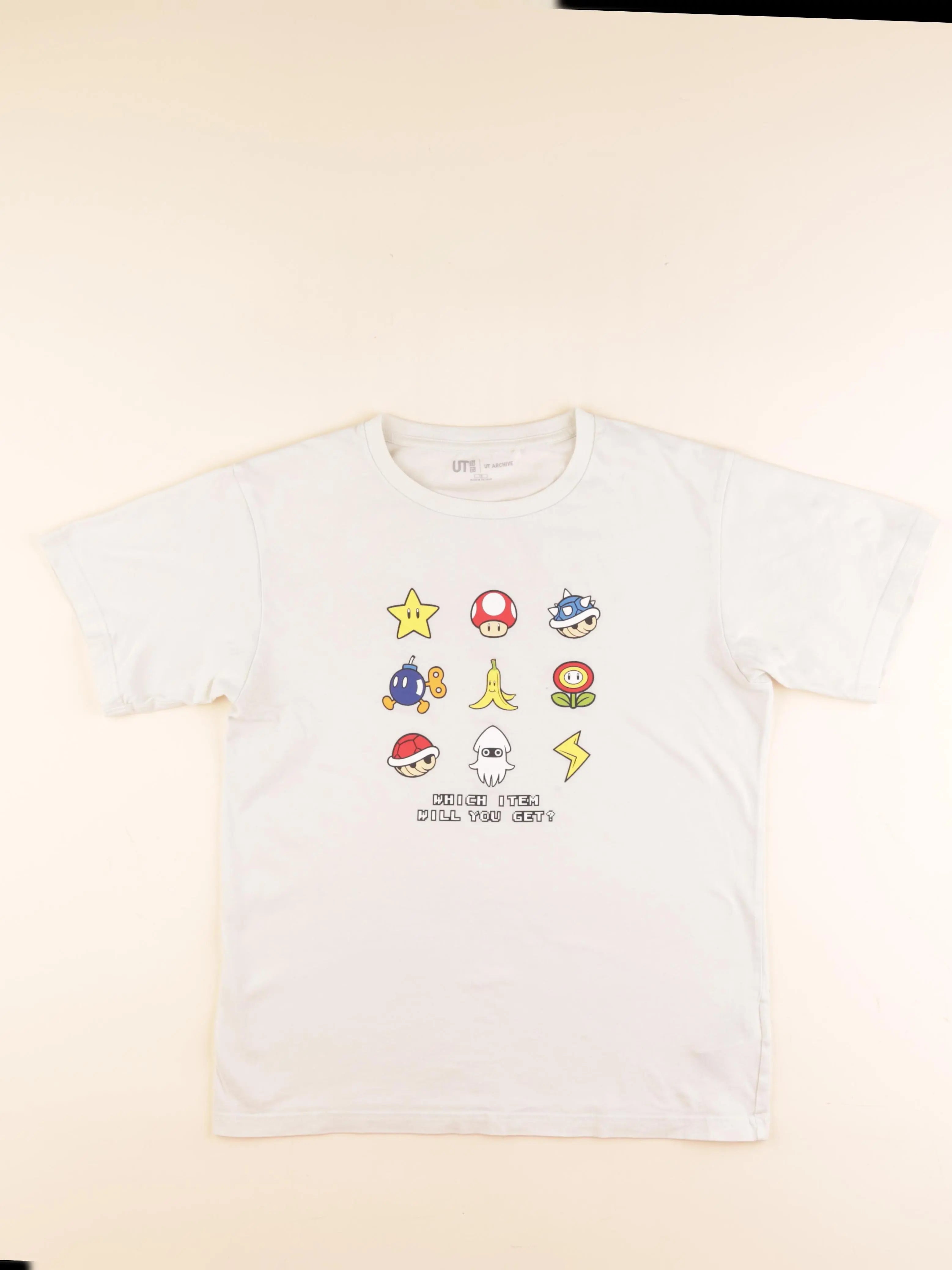 Uniqlo - tee-shirt beige - 13 ans