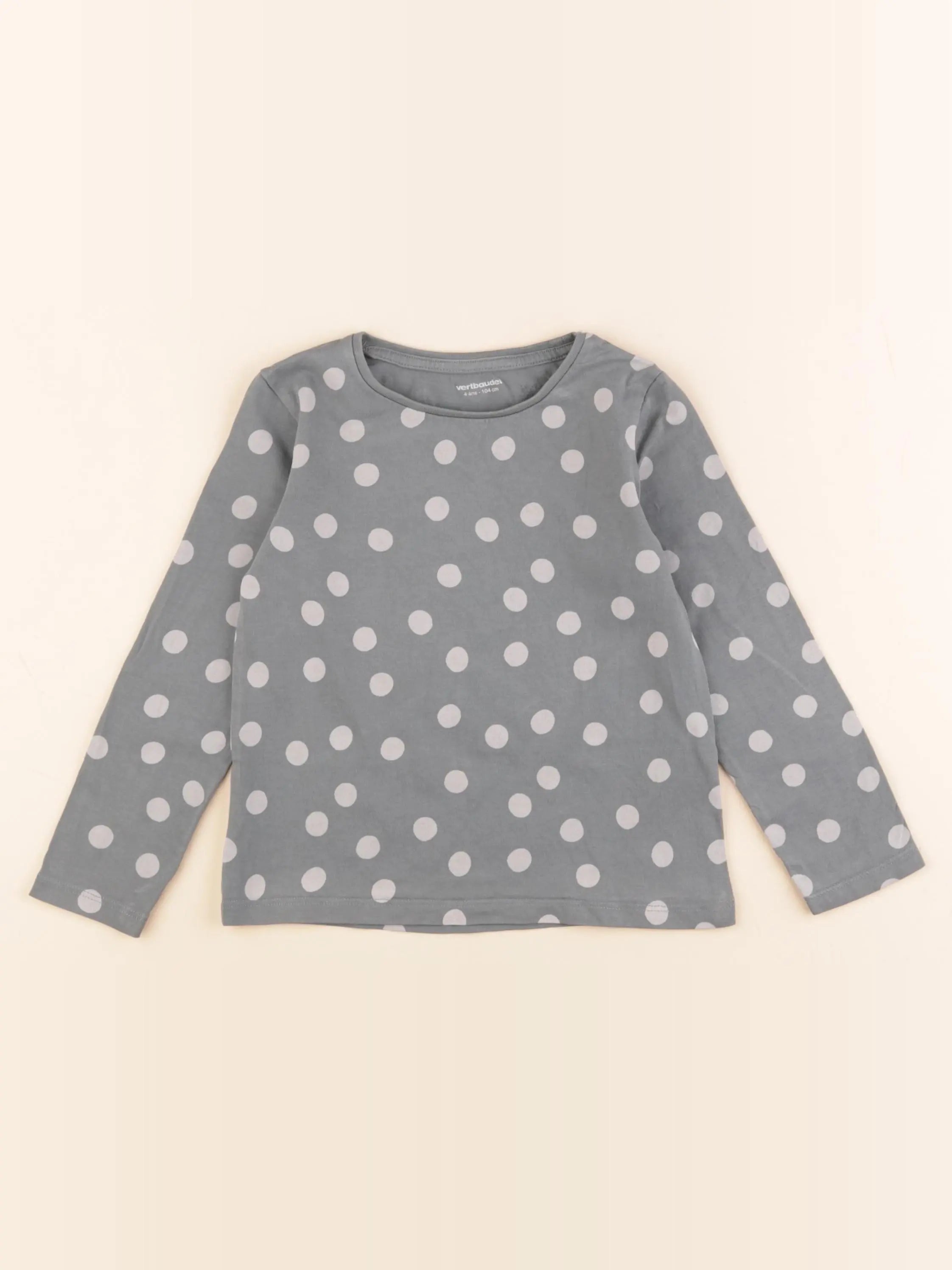 Vertbaudet - tee-shirt vert - 4 ans