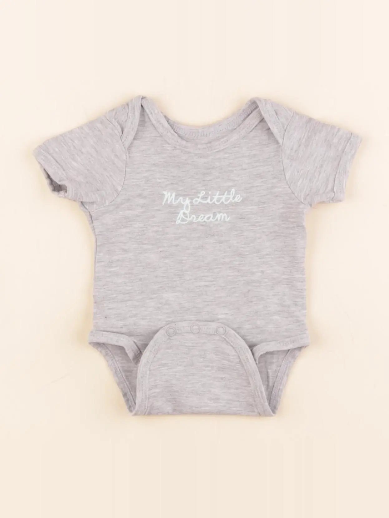 Vertbaudet - body gris - 1 mois