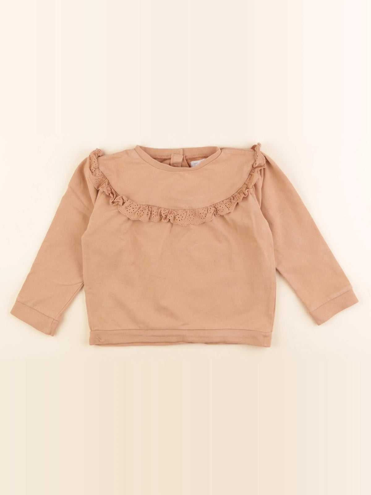 Vertbaudet - sweat marron - 4 ans