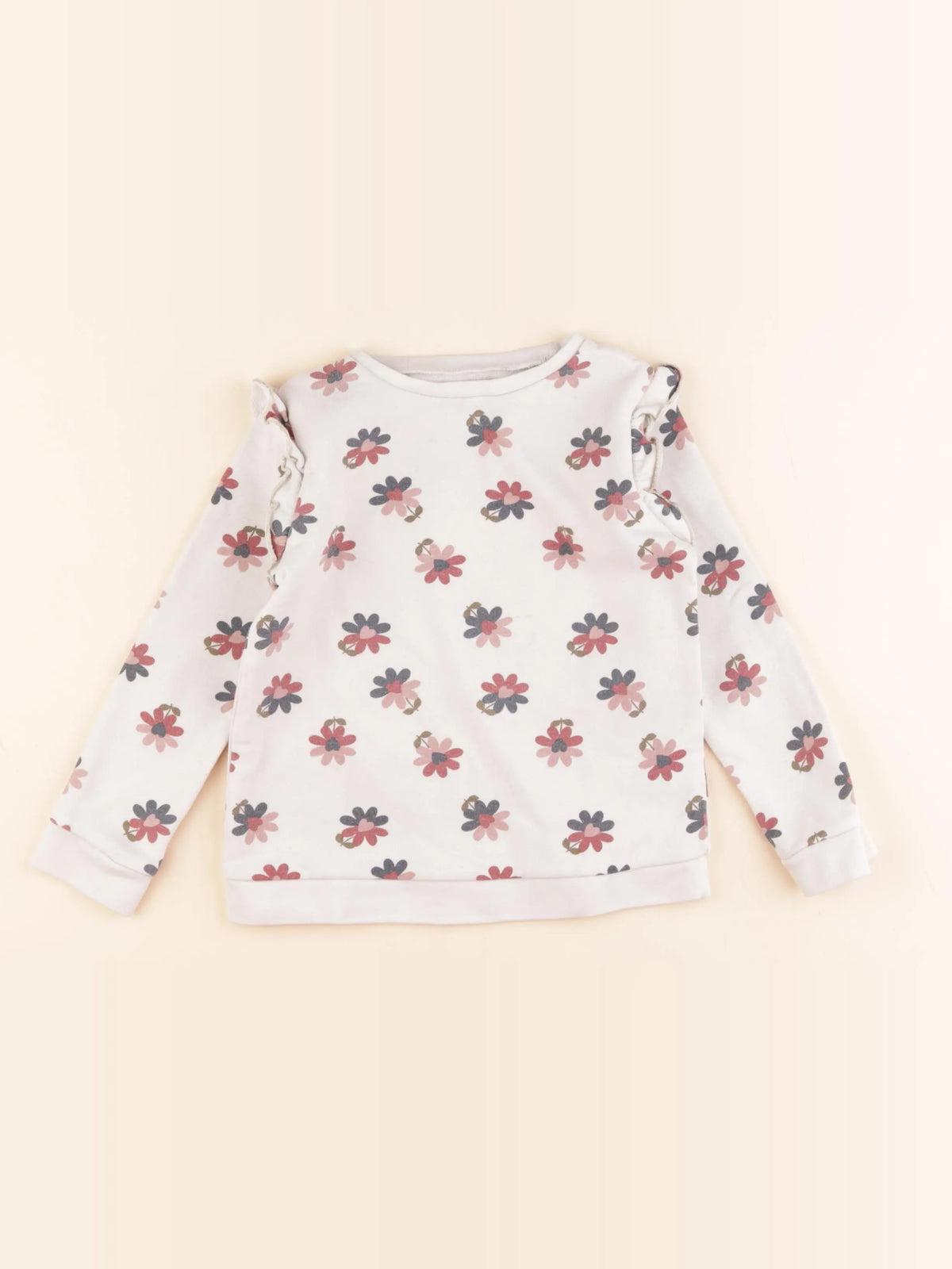 Vertbaudet - sweat blanc - 4 ans