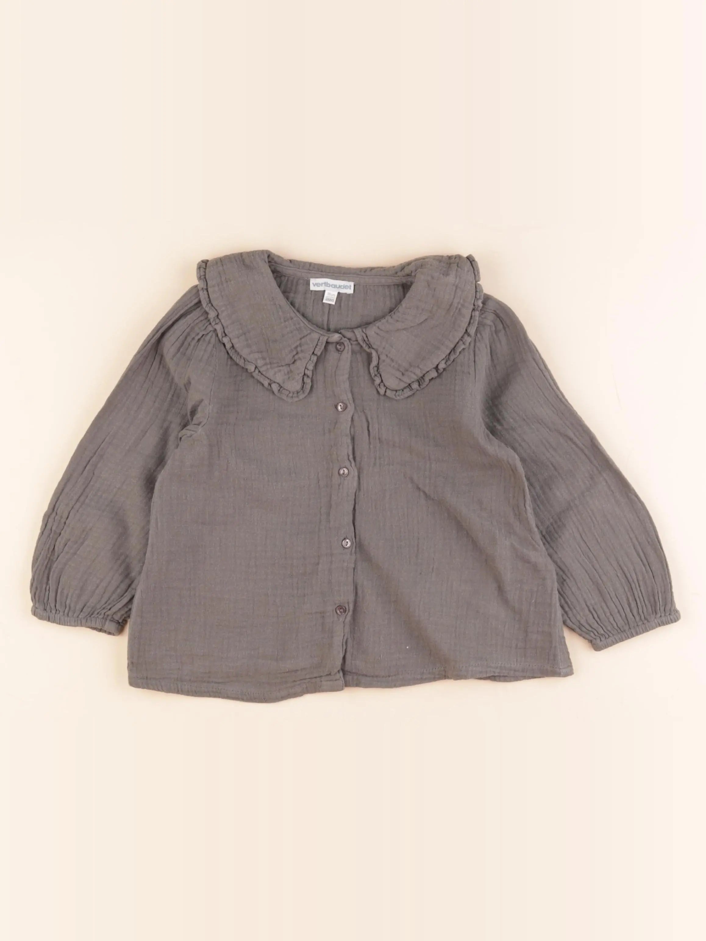 Vertbaudet - blouse vert - 2 ans