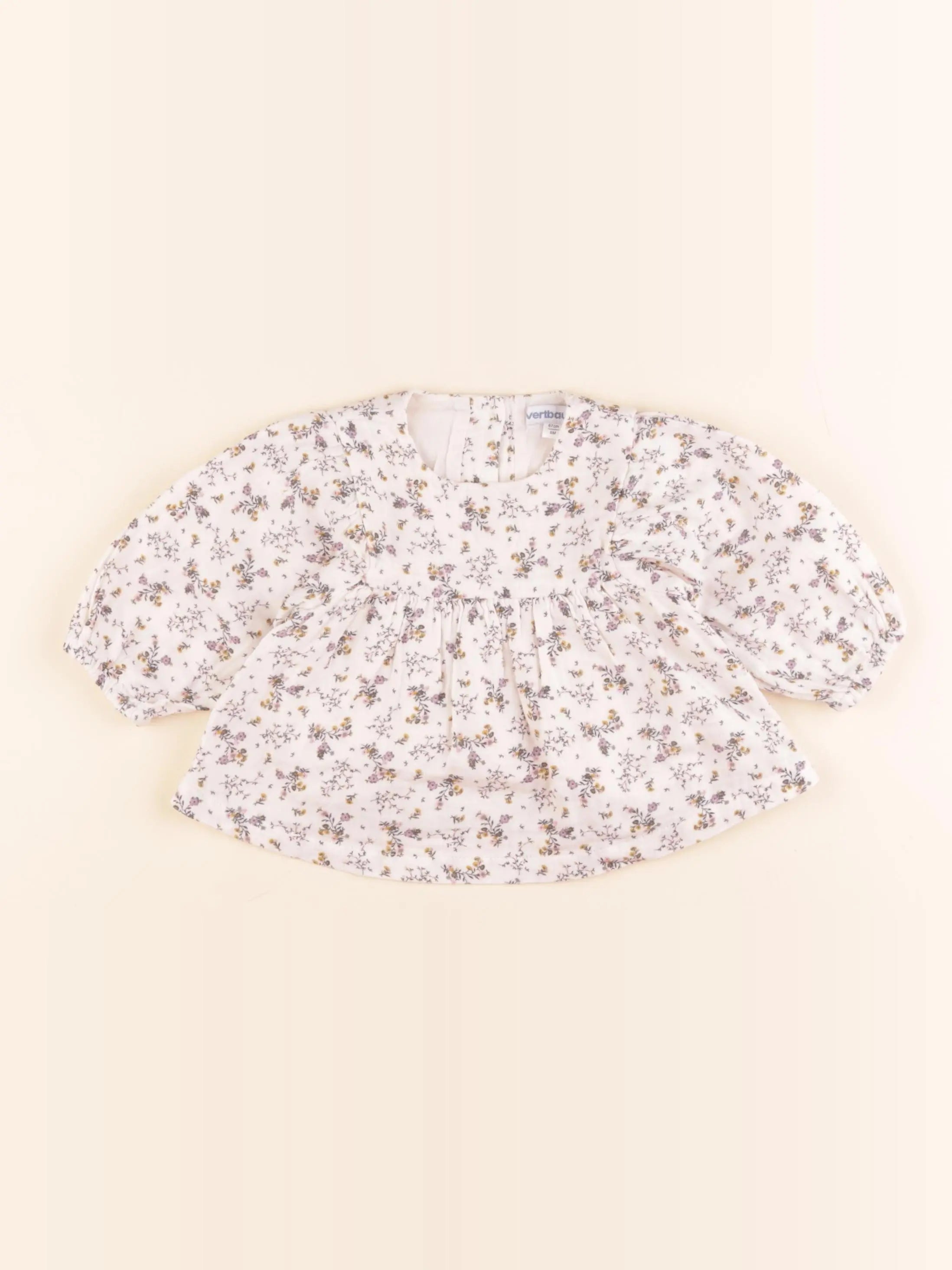 Vertbaudet - blouse beige - 6 mois
