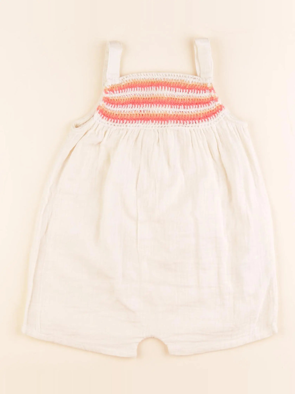Vertbaudet - combinaison beige - 2 ans