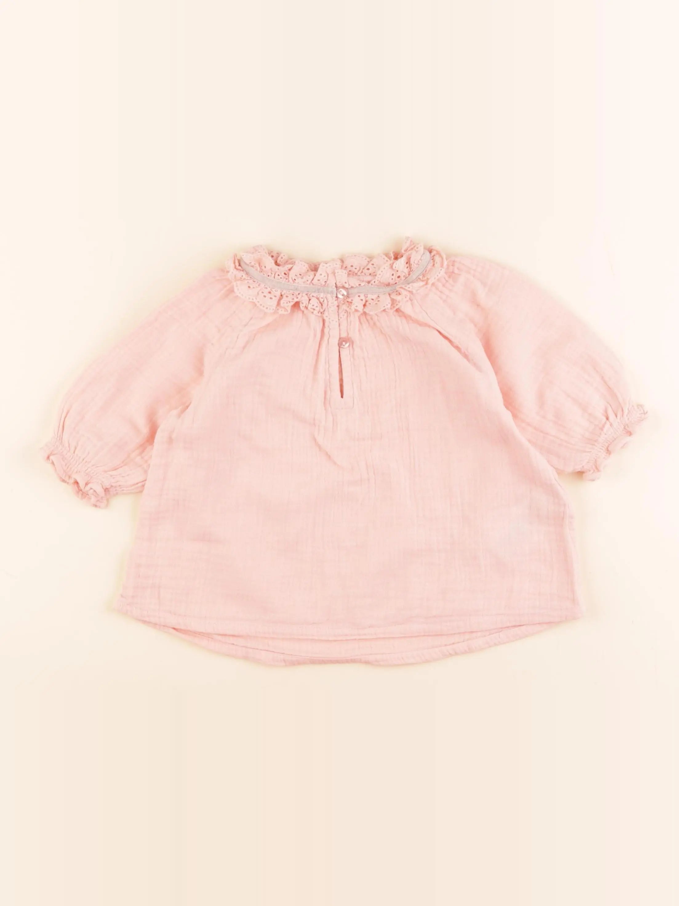 Vertbaudet - blouse rose - 24 mois