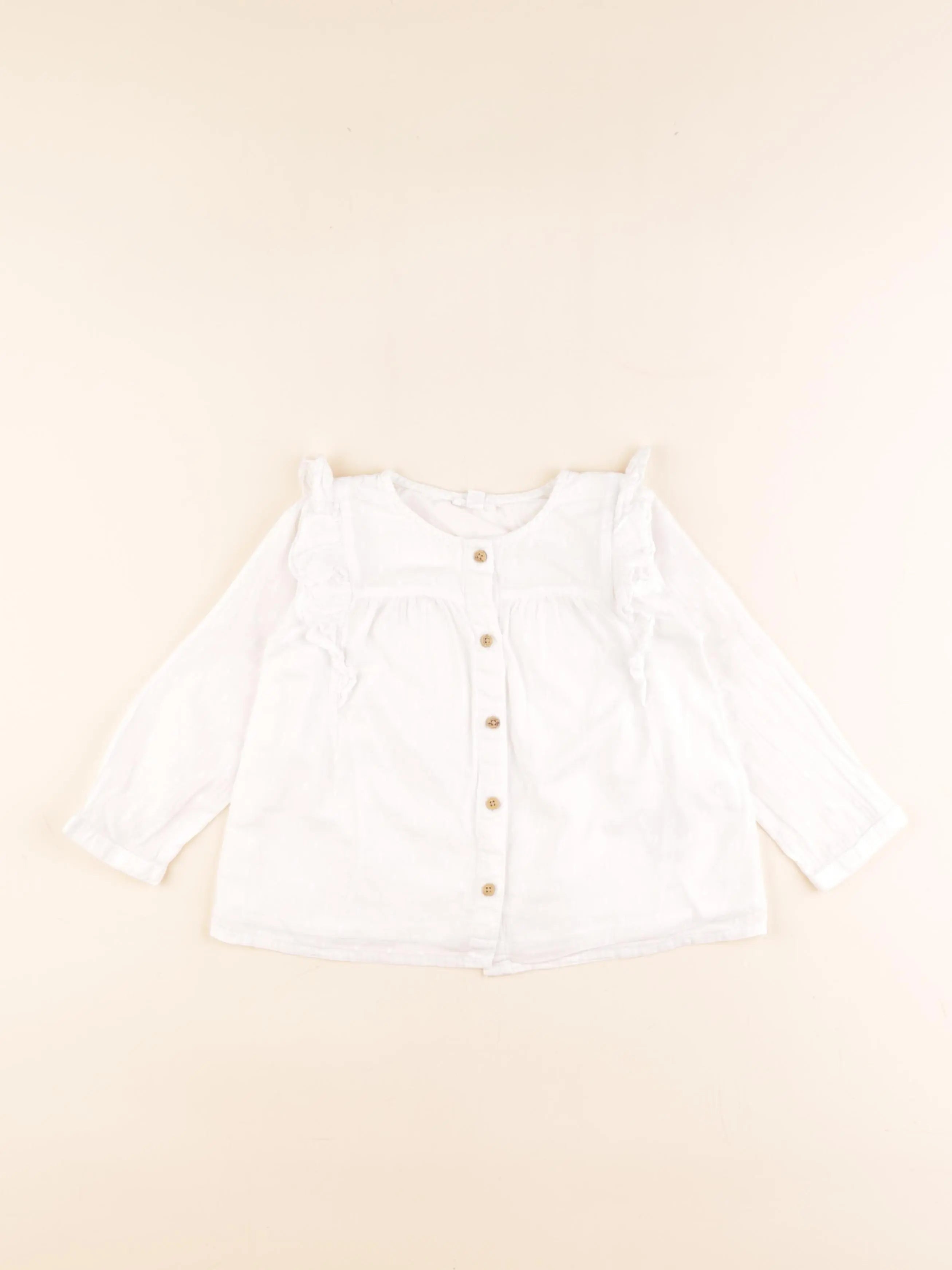 Vertbaudet - blouse blanc - 2 ans