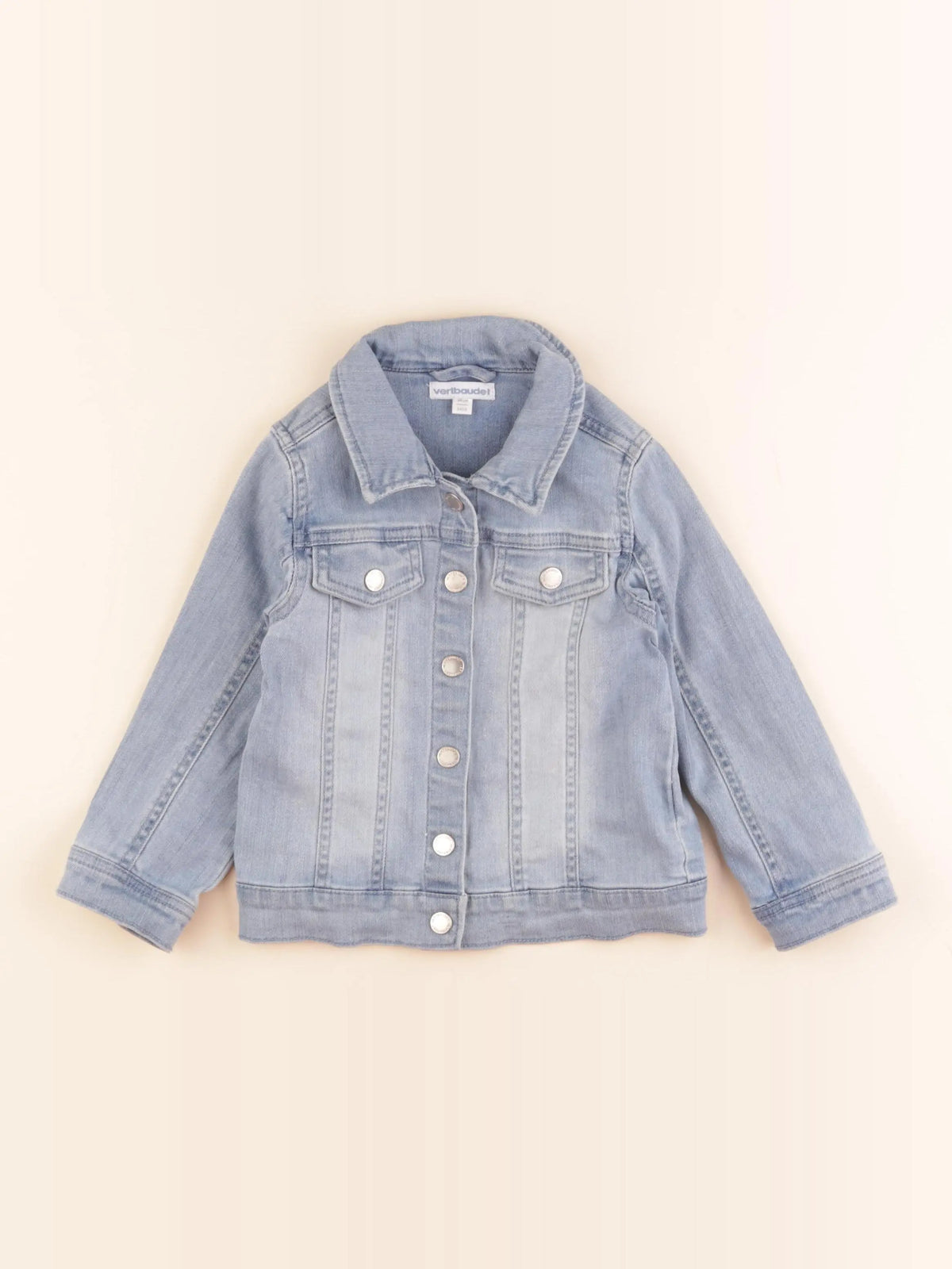 Vertbaudet - veste imprimé au dos bleu - 3 ans