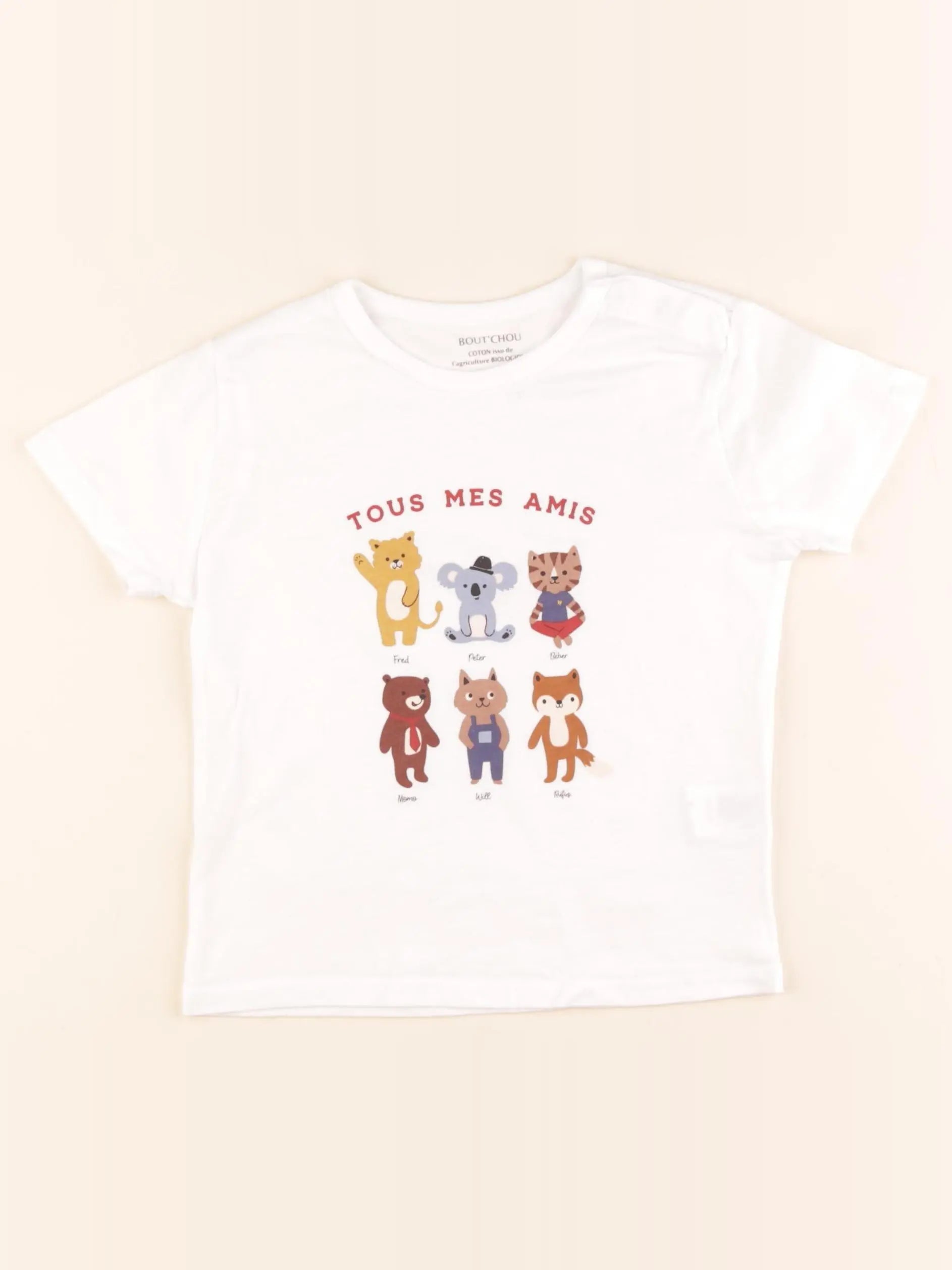 Boutchou - tee-shirt blanc - 3 ans