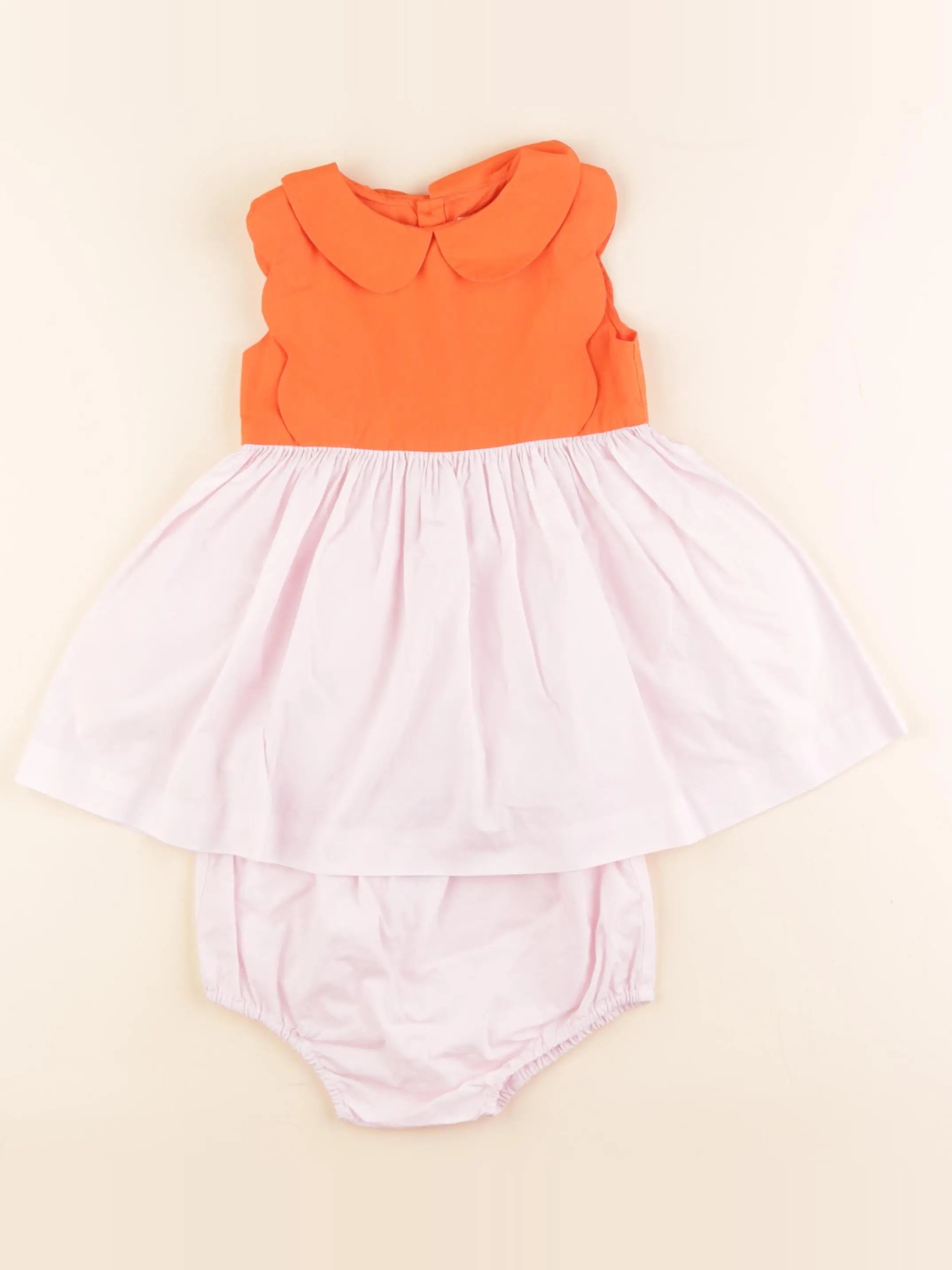 Jacadi - robe rose, orange - 18 mois