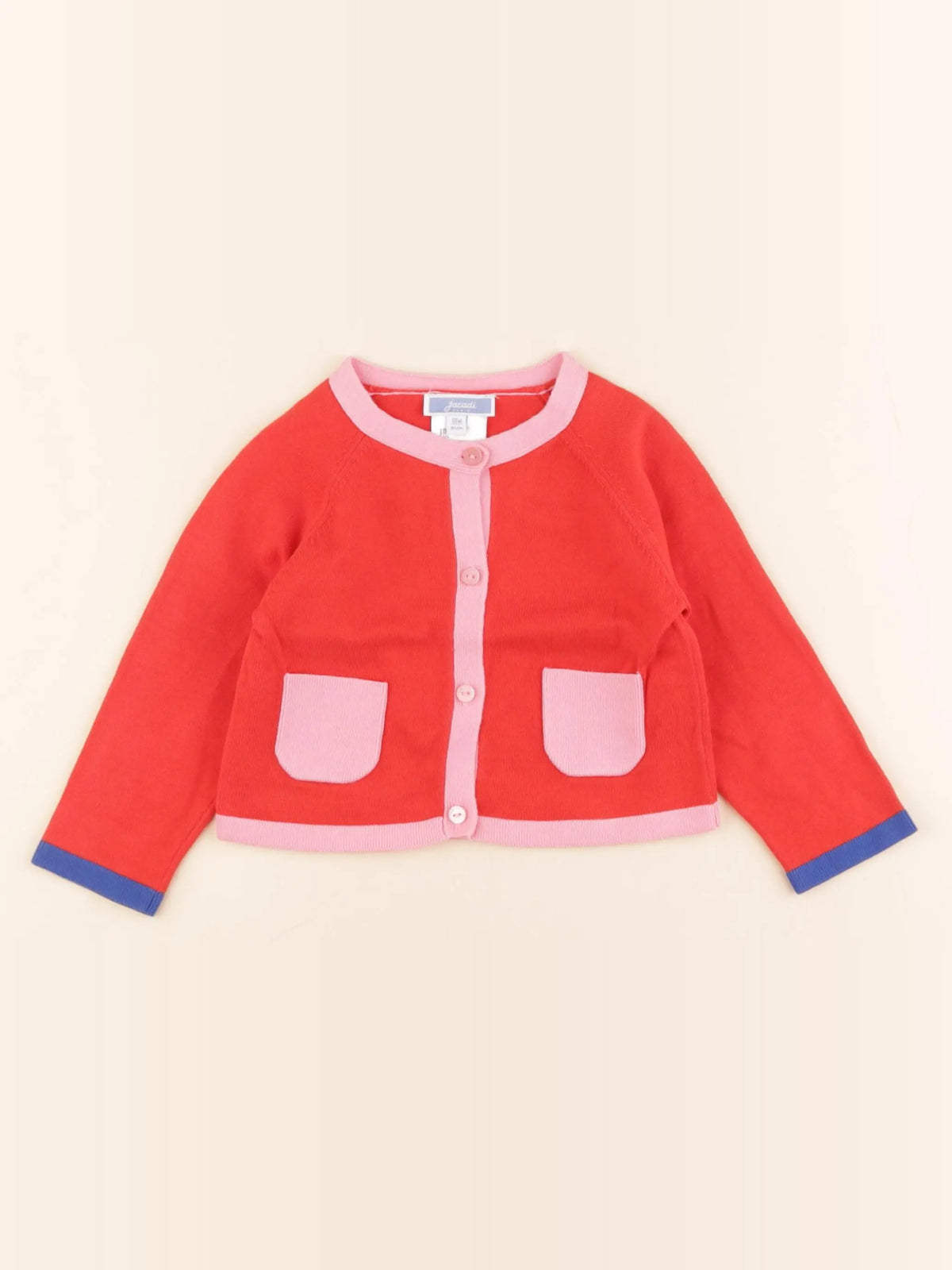 Jacadi - gilet rouge - 18 mois