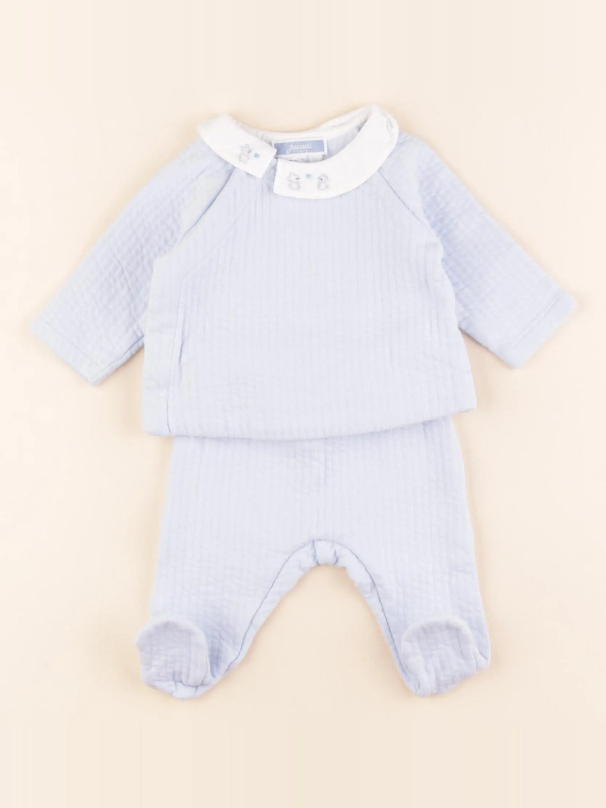 Jacadi - ensemble bleu - 3 mois