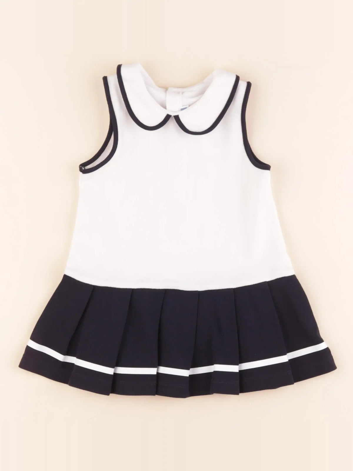 Jacadi - robe blanc, bleu - 18 mois