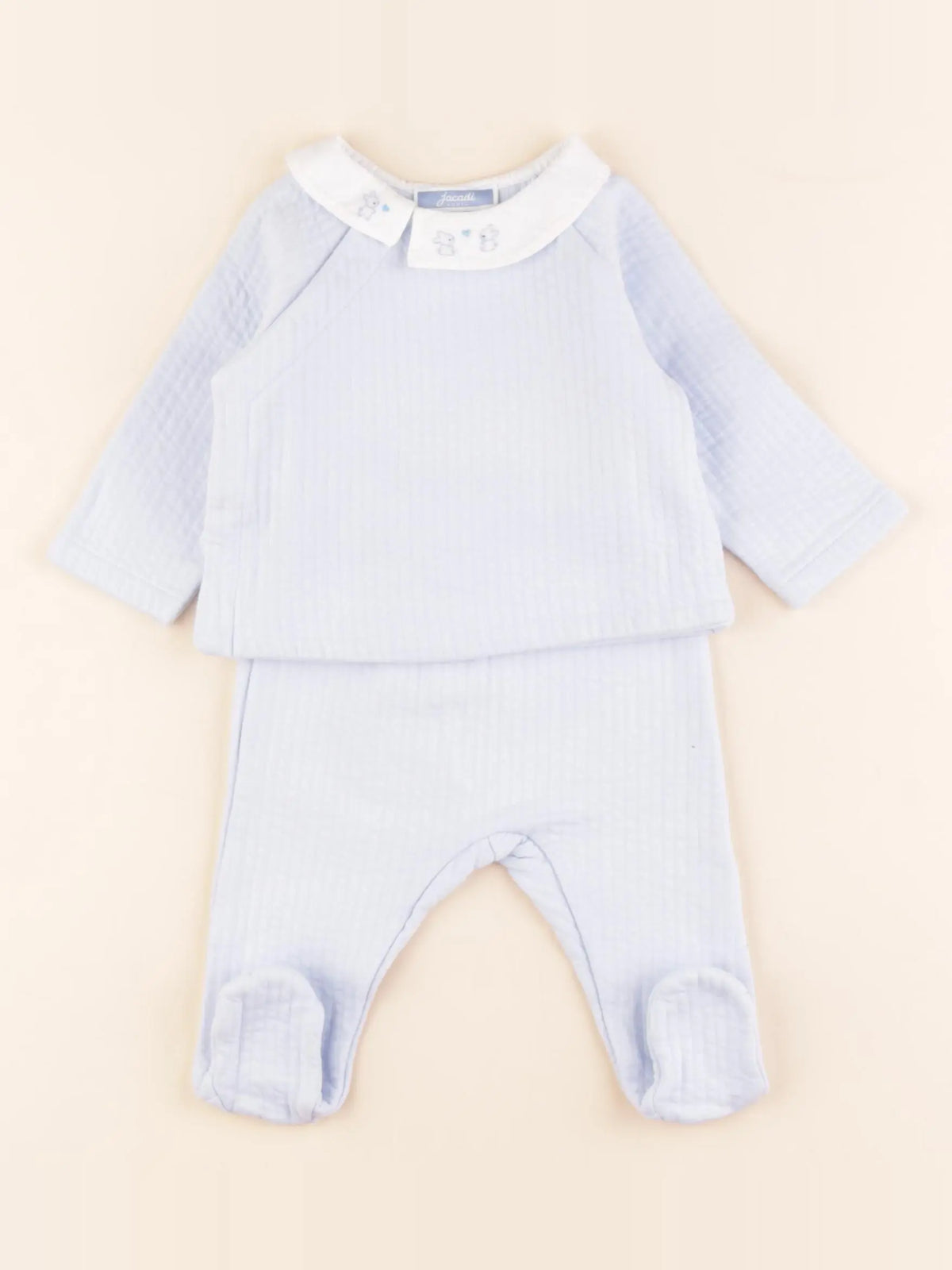 Jacadi - ensemble bleu - 6 mois