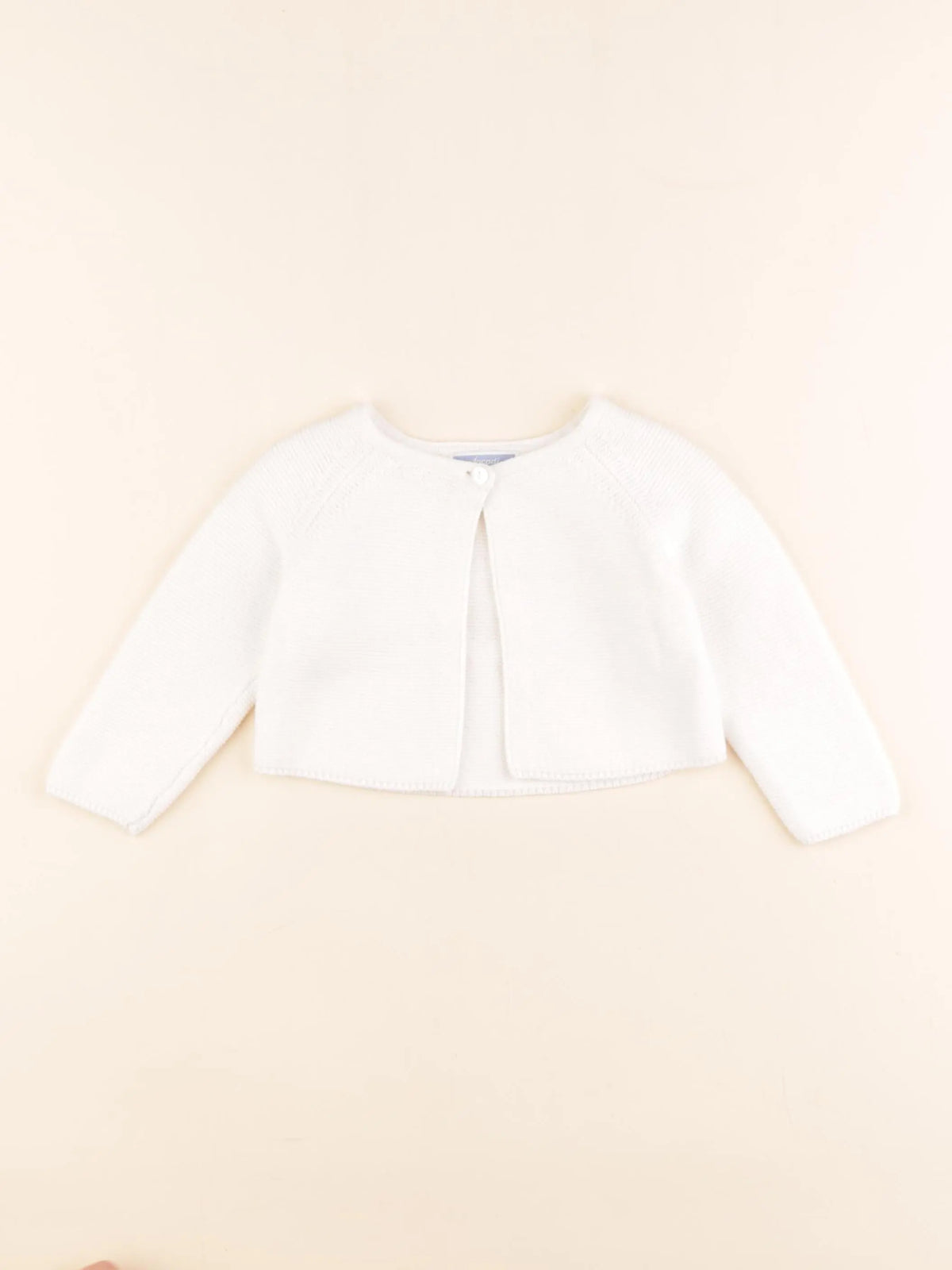 Jacadi - gilet blanc - 6 mois