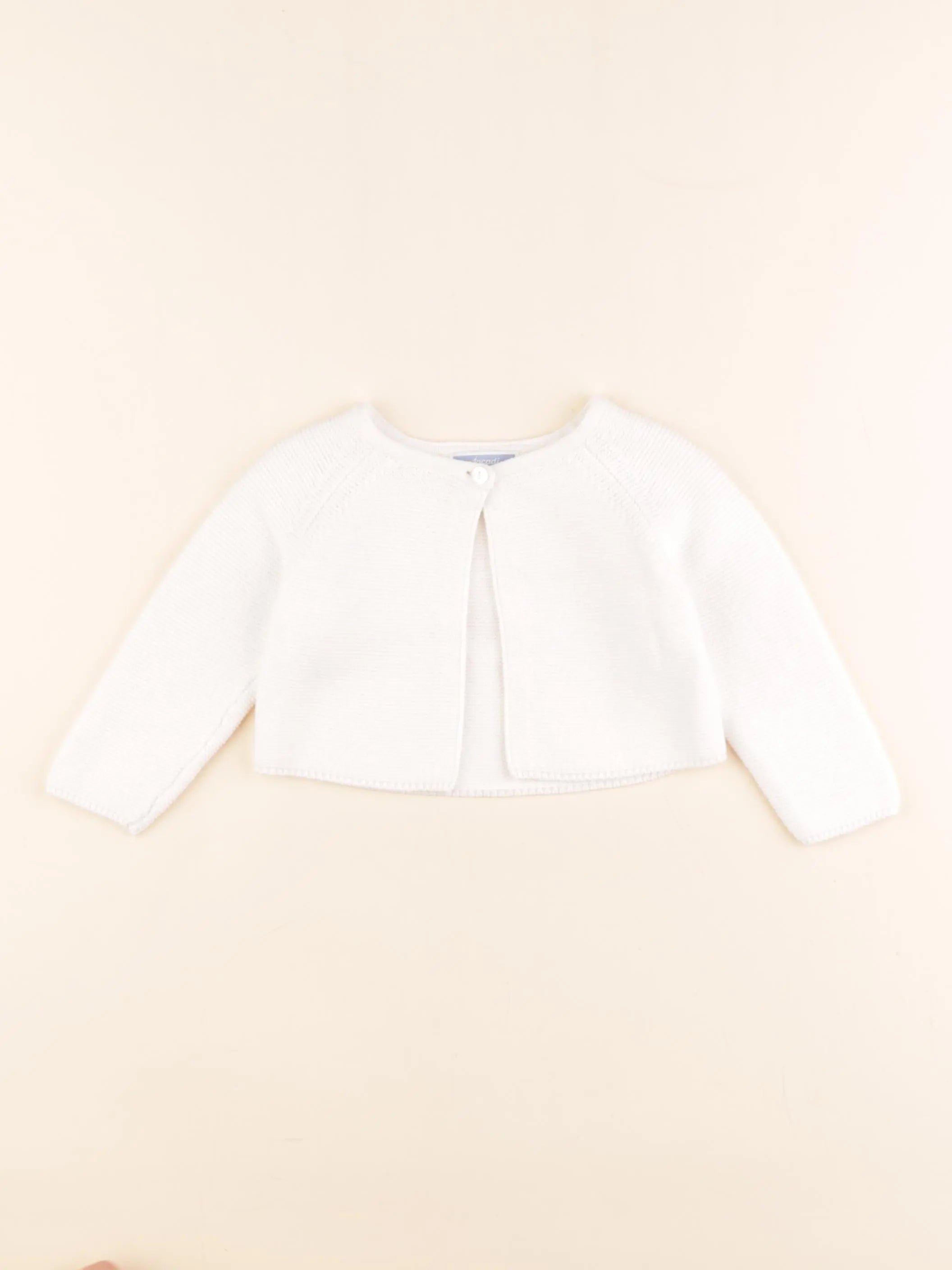 Jacadi - gilet blanc - 6 mois