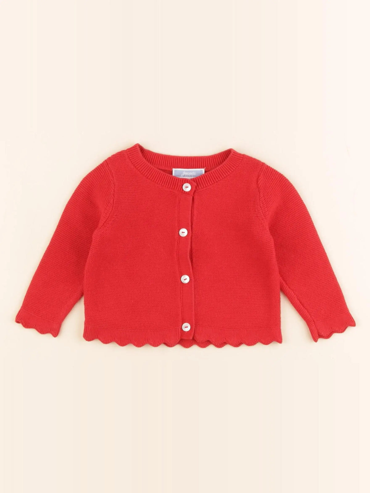 Jacadi - gilet rouge - 6 mois
