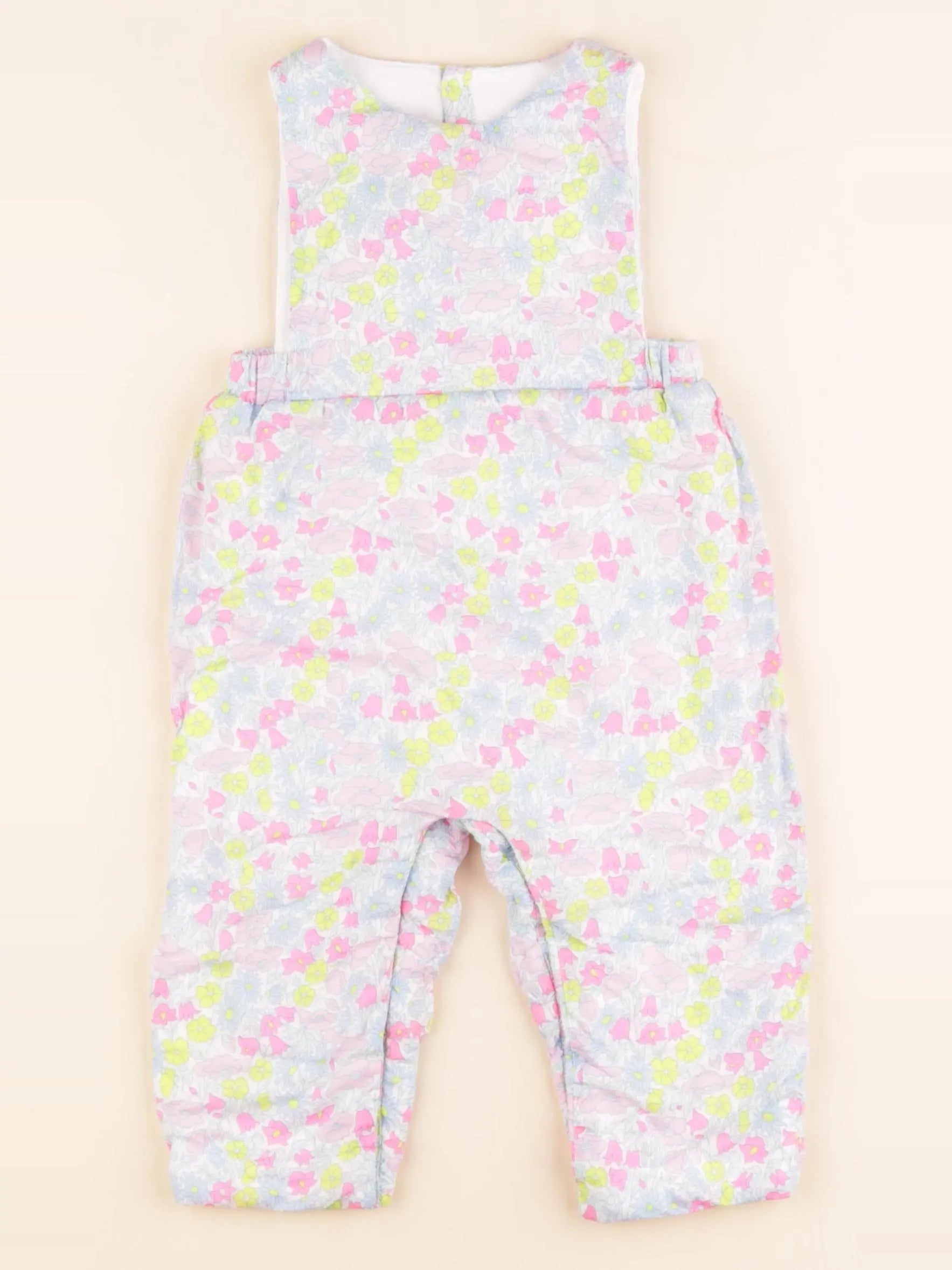 Jacadi - combinaison doublé, liberty multicolore - 12 mois