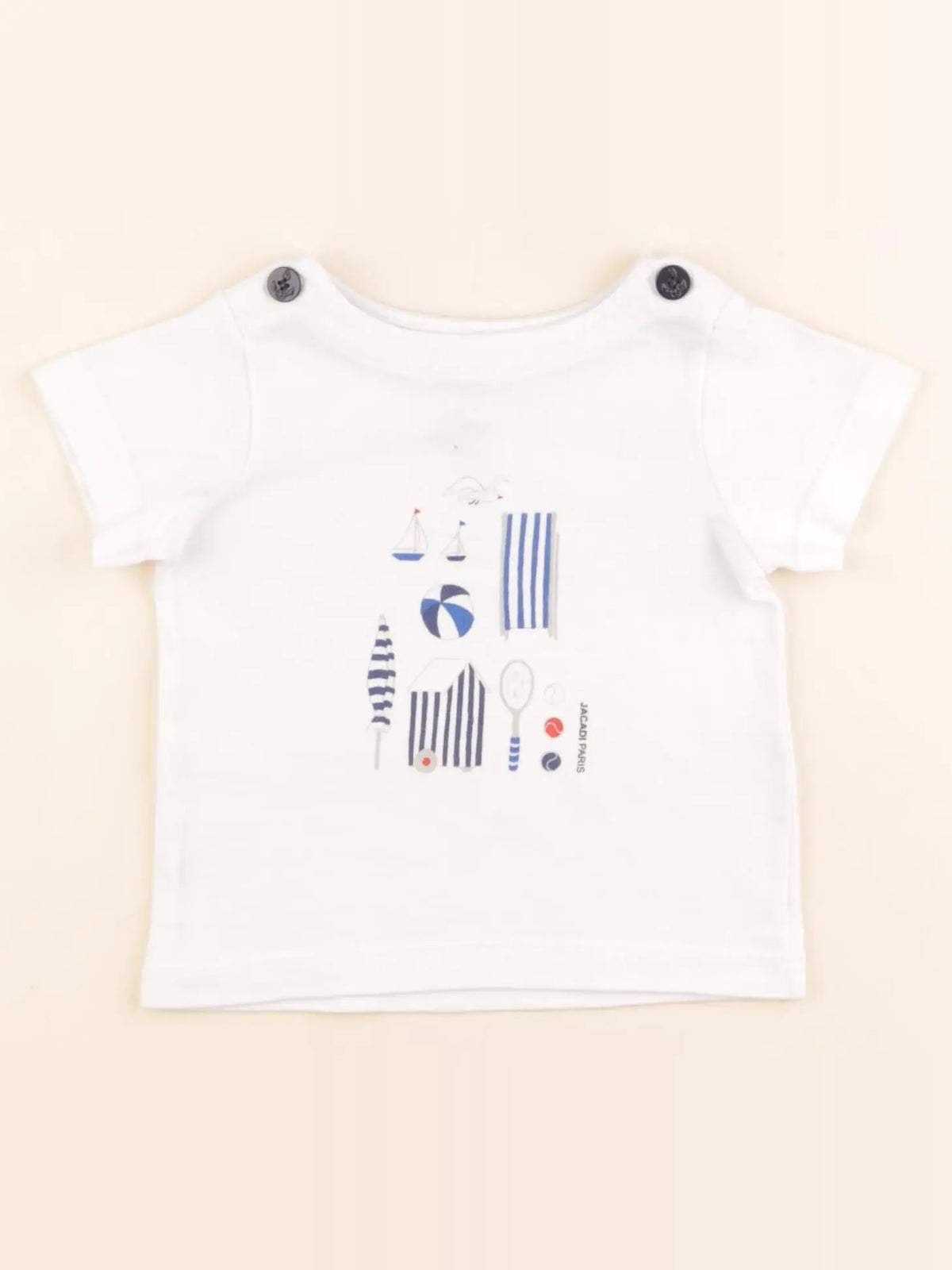 Jacadi - tee-shirt blanc - 6 mois