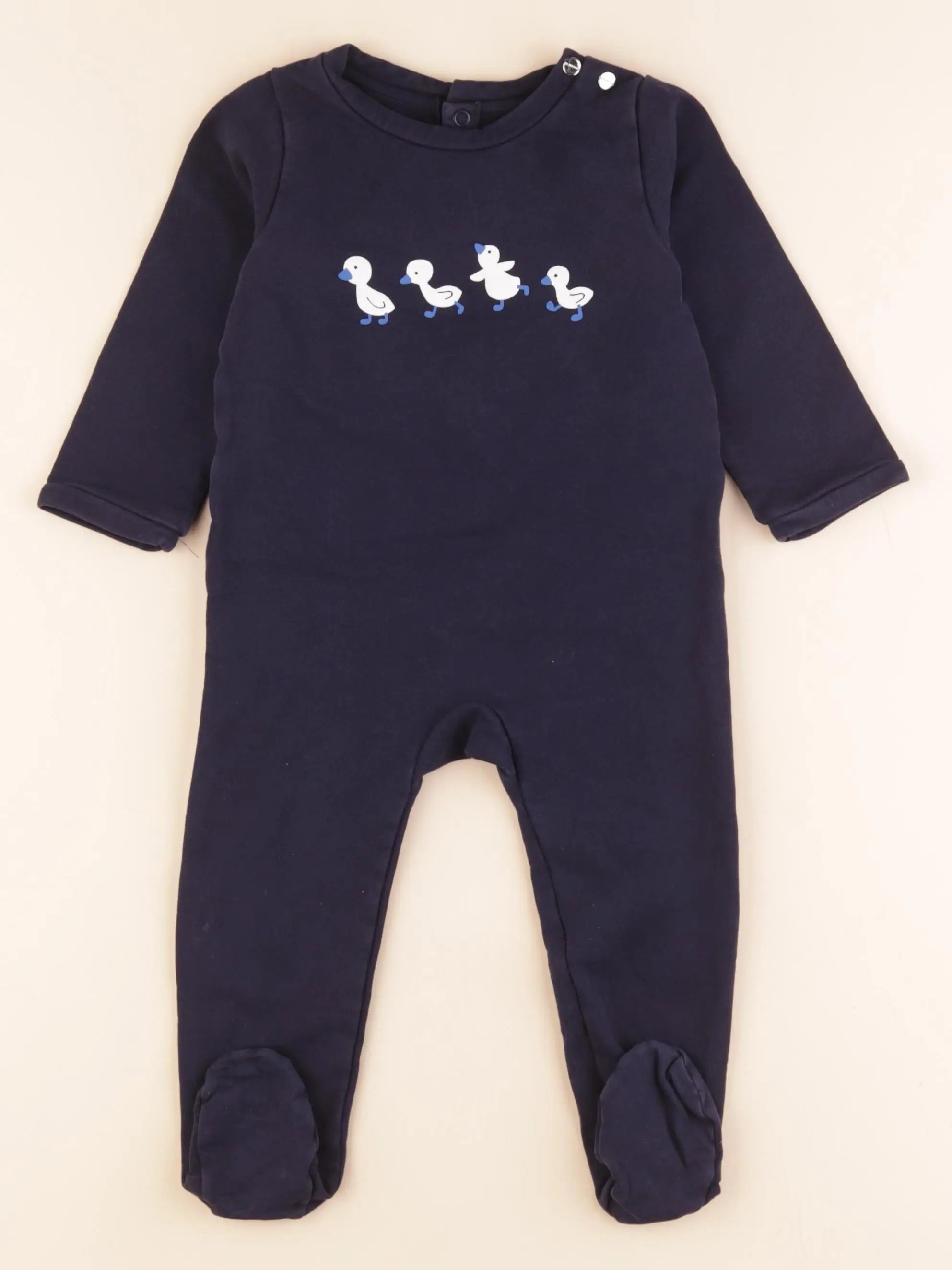 Jacadi - pyjama coton bleu - 18 mois