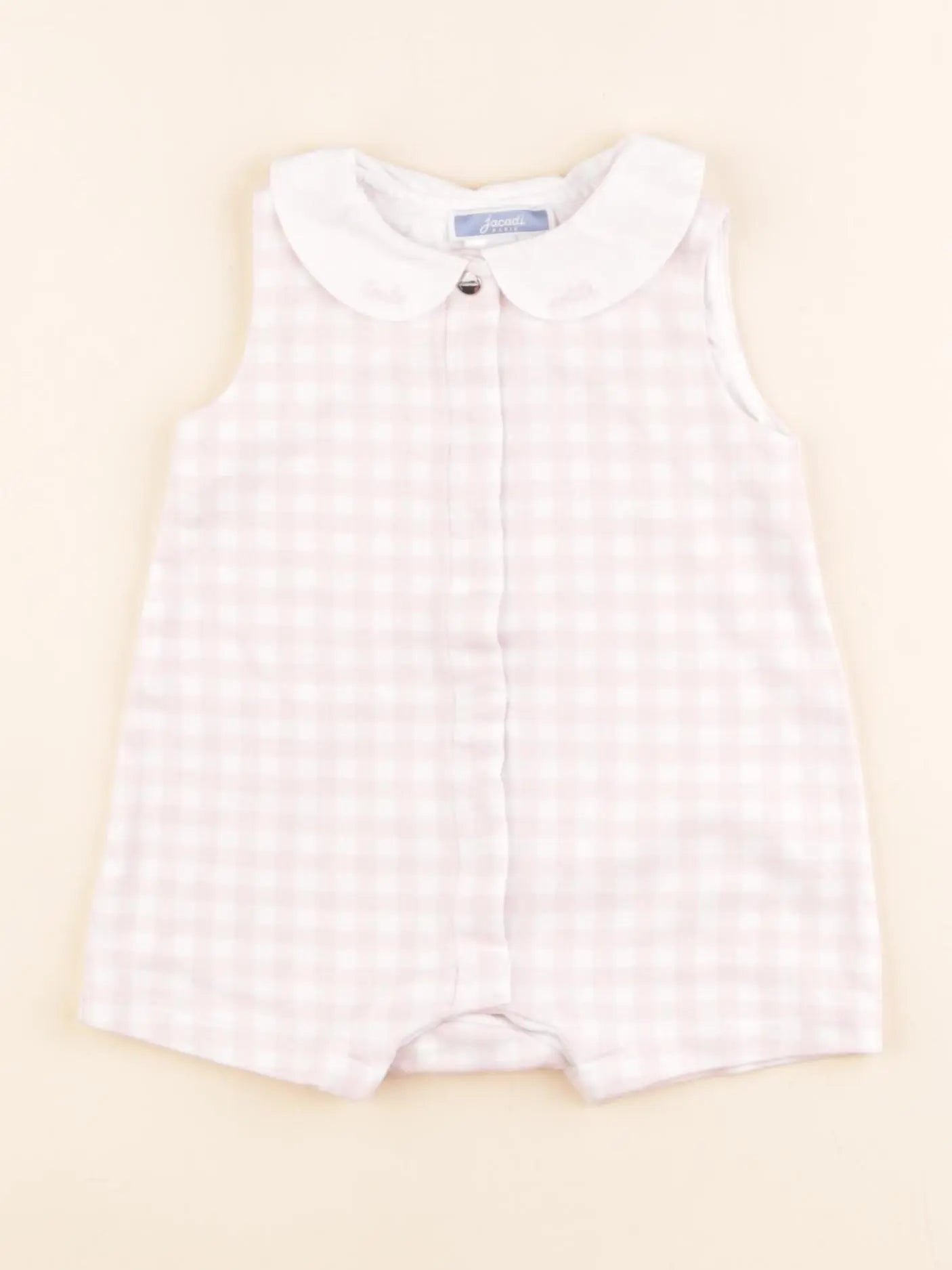 Jacadi - combinaison blanc, rose - 6 mois