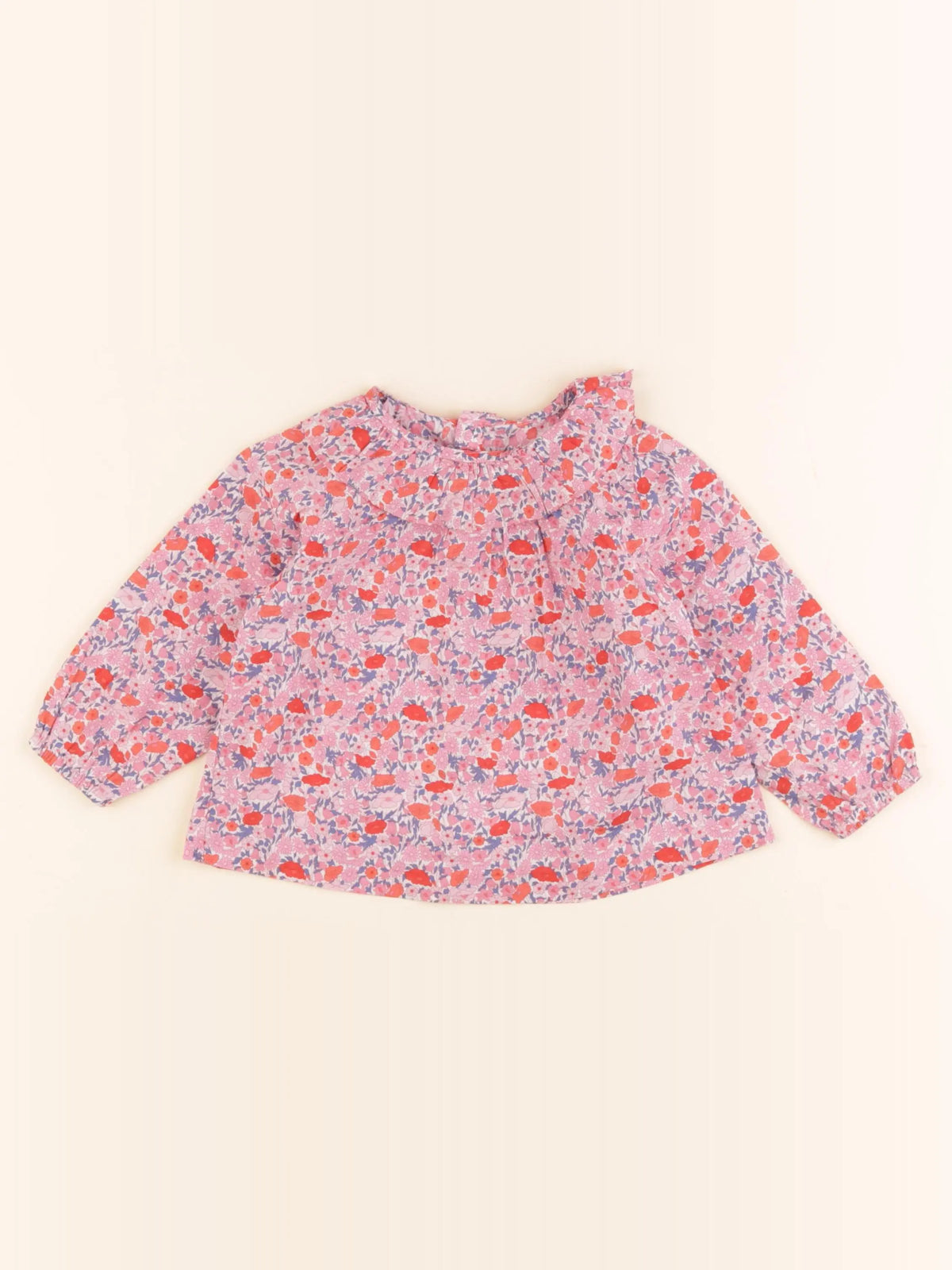 Jacadi - blouse liberty rose - 18 mois